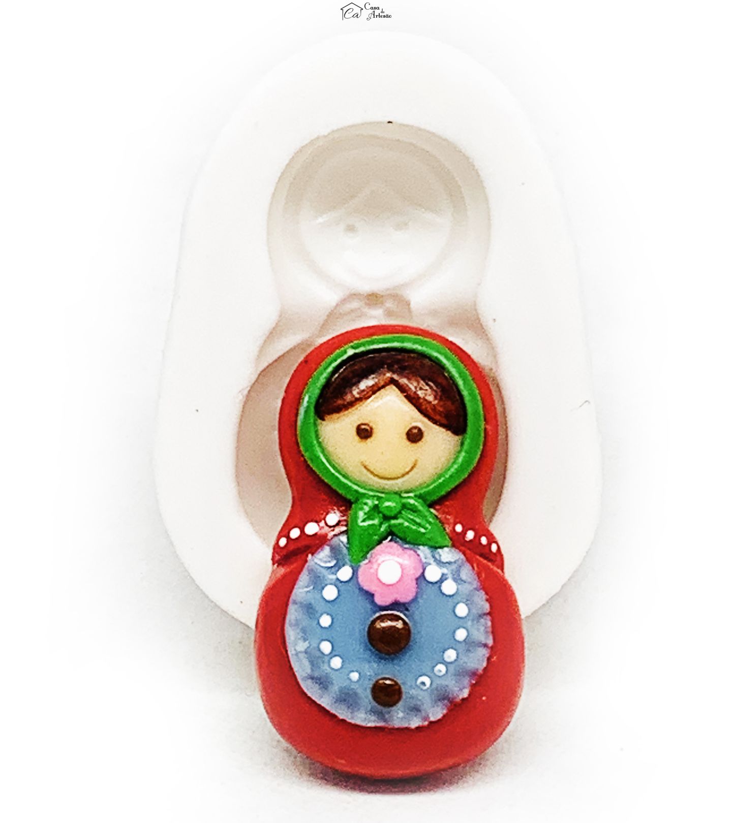 Molde de silicone - Matrioska - Boneca Russa - Pequena - P1168