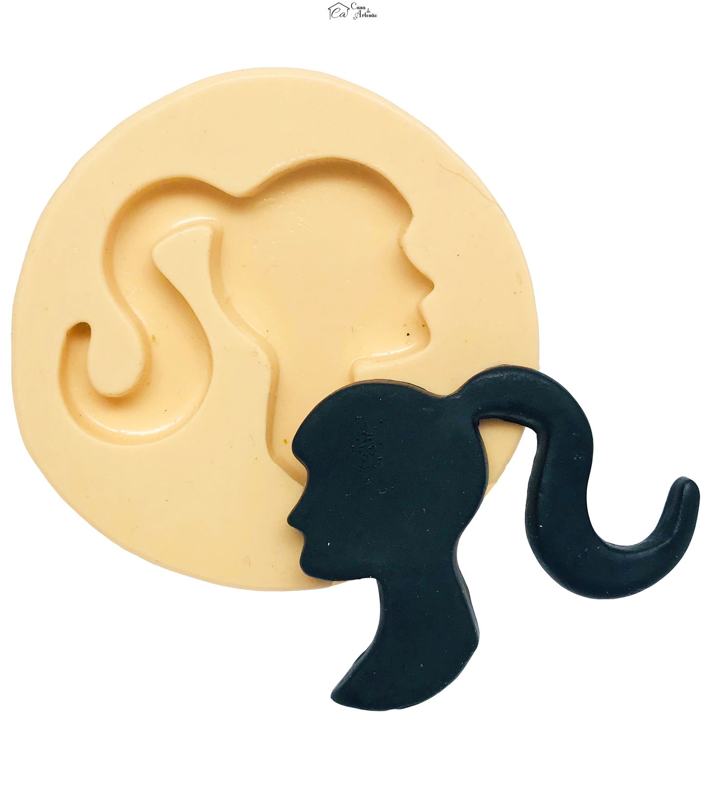 Molde de silicone - Barbie - Sombra Rosto