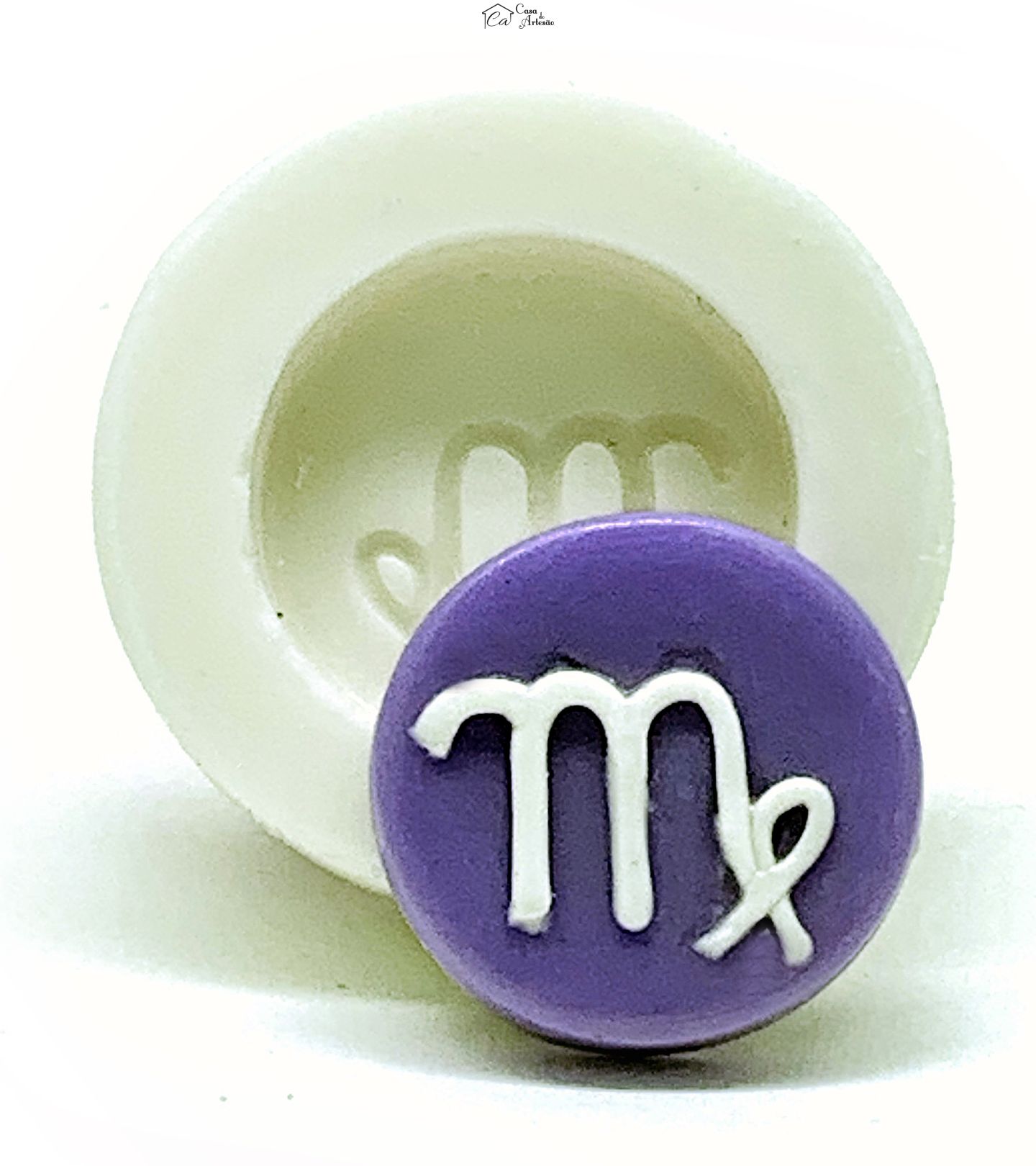 Molde de silicone - Horoscopo - Simbolo - Virgem - Pequeno - P1139