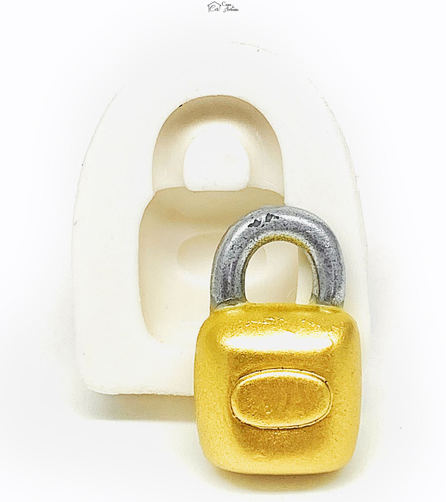 Molde de silicone - Cadeado - Pequeno - P1134