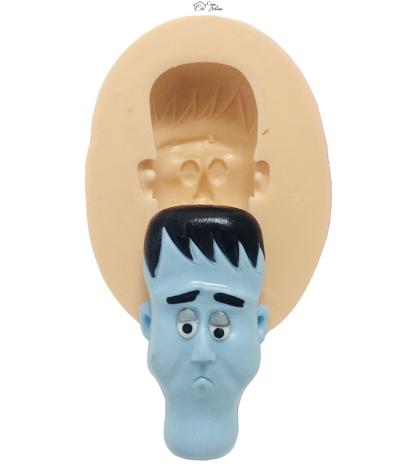 Molde de silicone - Familia Addams - Rosto Lurch - Medio - P403