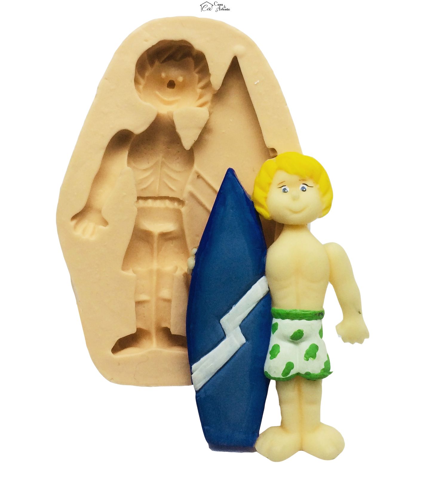 Molde de silicone - Surfista - P19