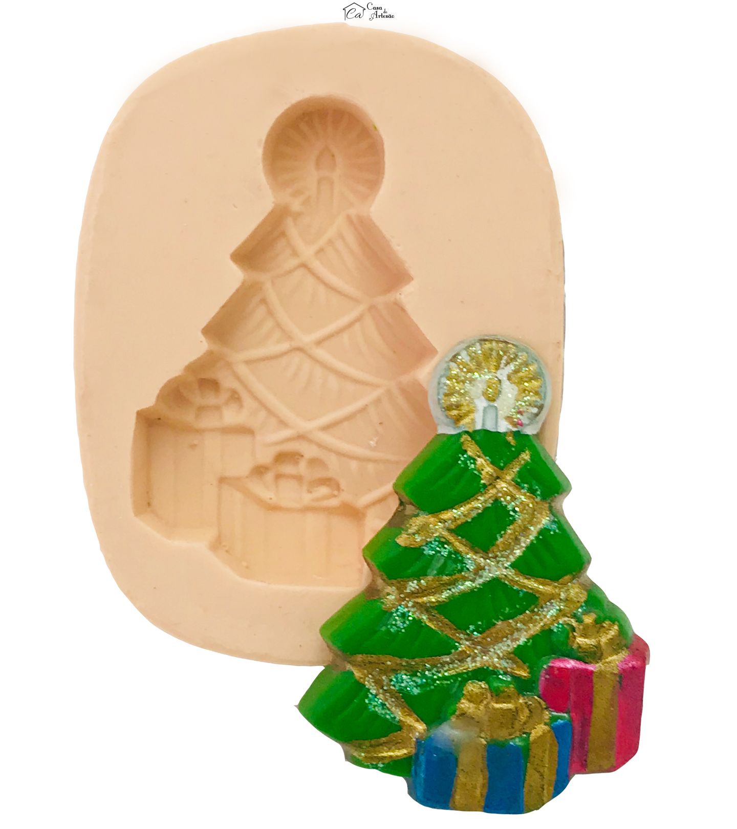 Molde de silicone - Árvore de  Natal I