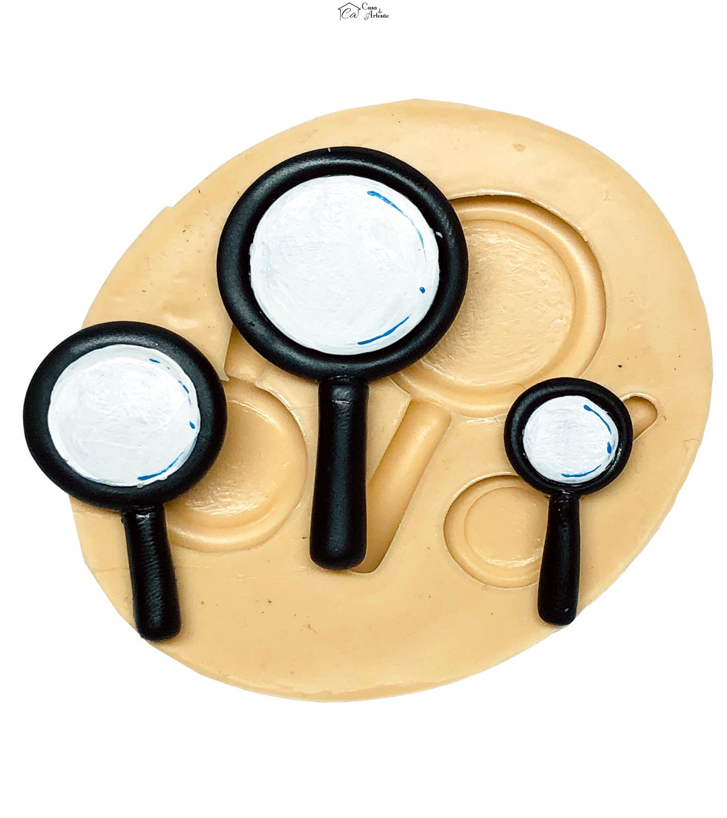 Molde de silicone - Detetive do Predio Azul - Lupa - 03 Tam - P665