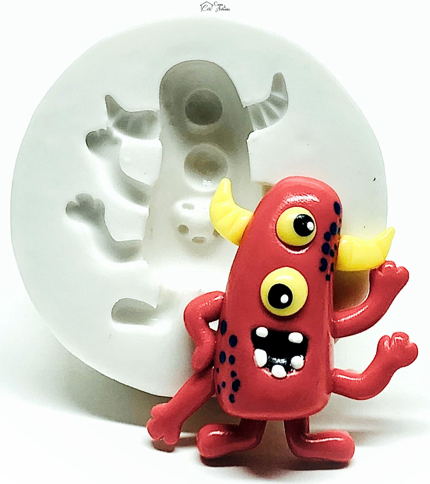 Molde de silicone - Monstrinhos - Mod.02 - Pequeno - P980