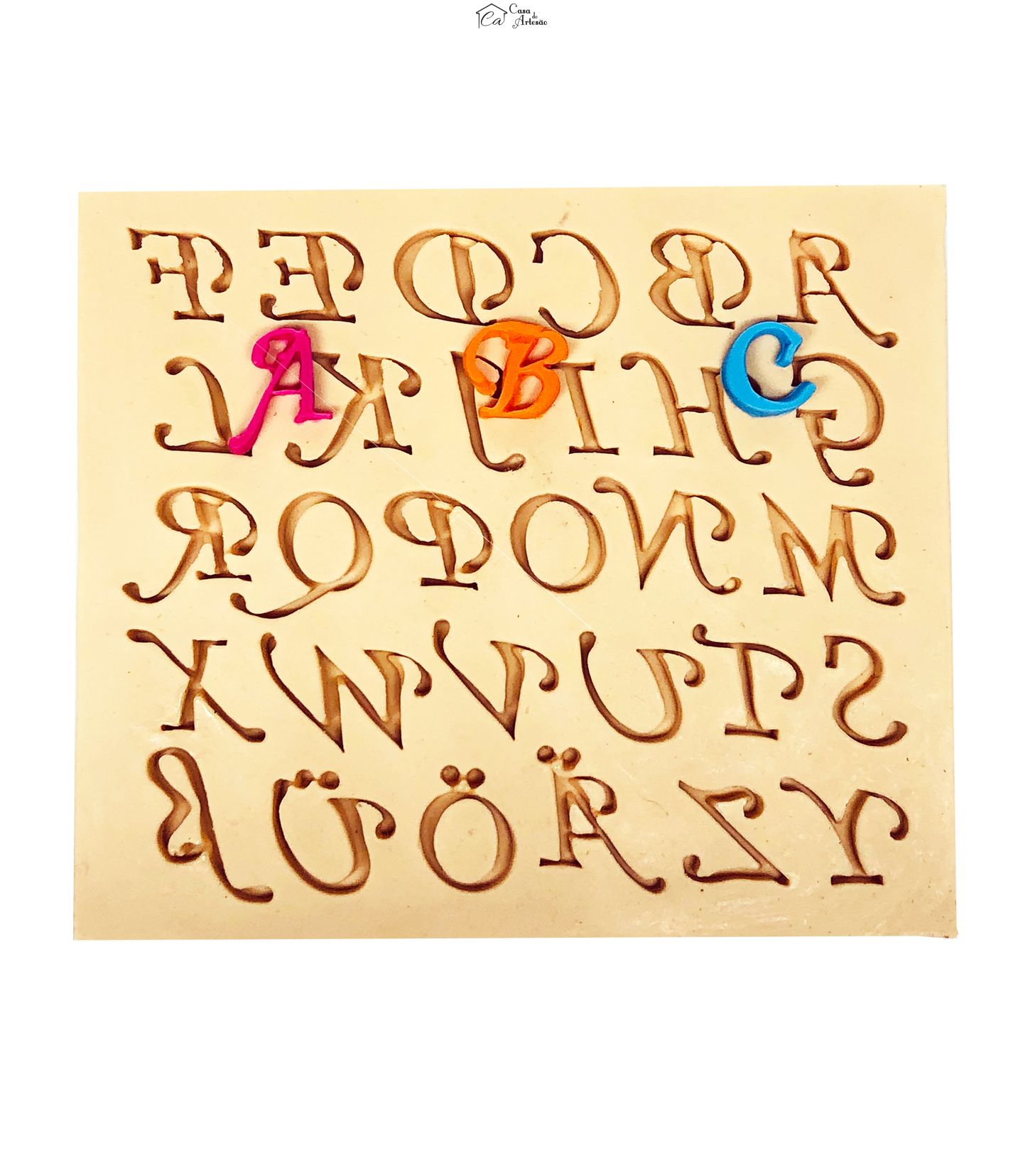 Molde de silicone - Alfabeto - P881