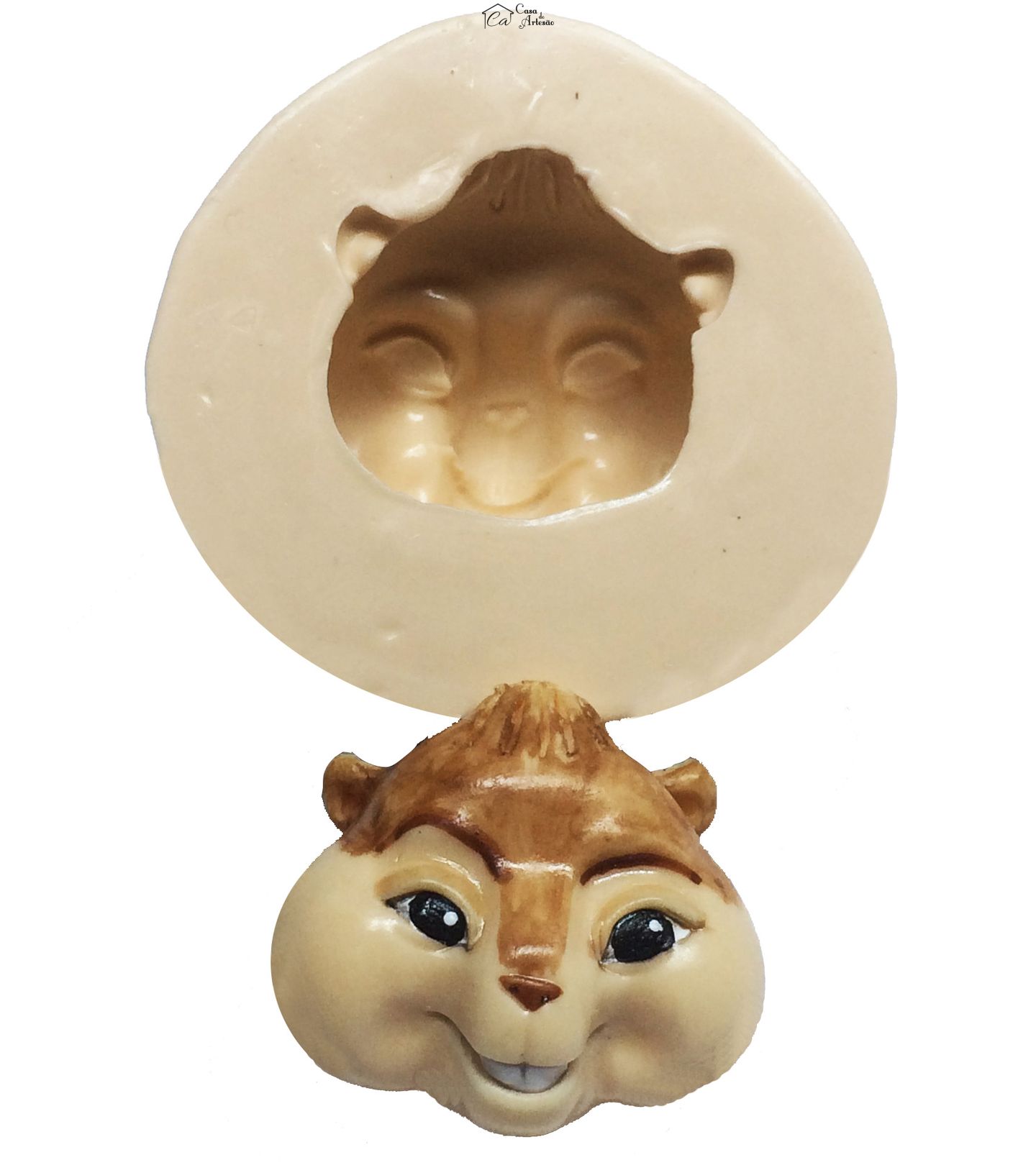 Molde de silicone - Alvin e os Esquilos - Rosto Alvin