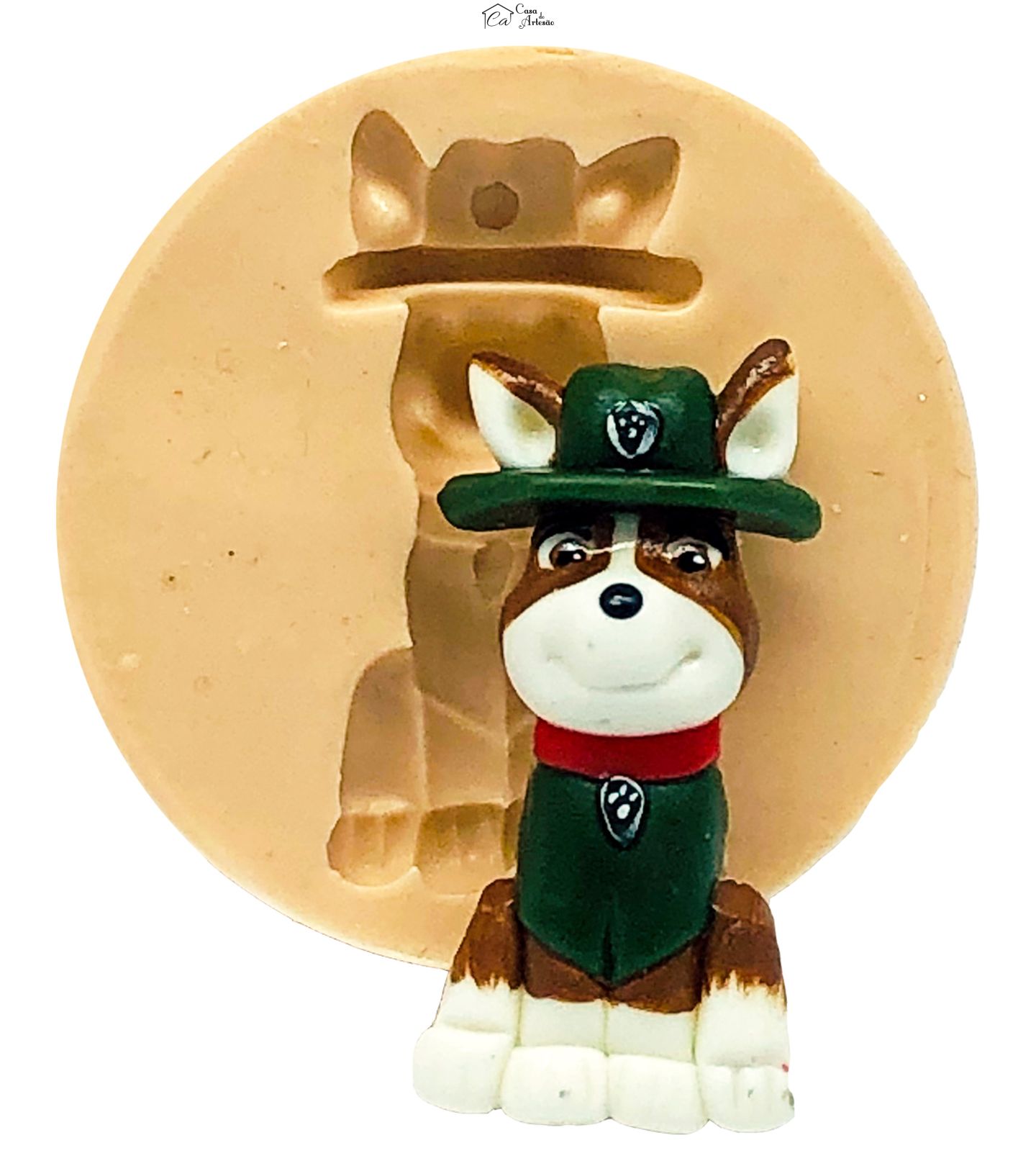 Molde de silicone - Patrulha Canina - Tracker - Pequeno - P783