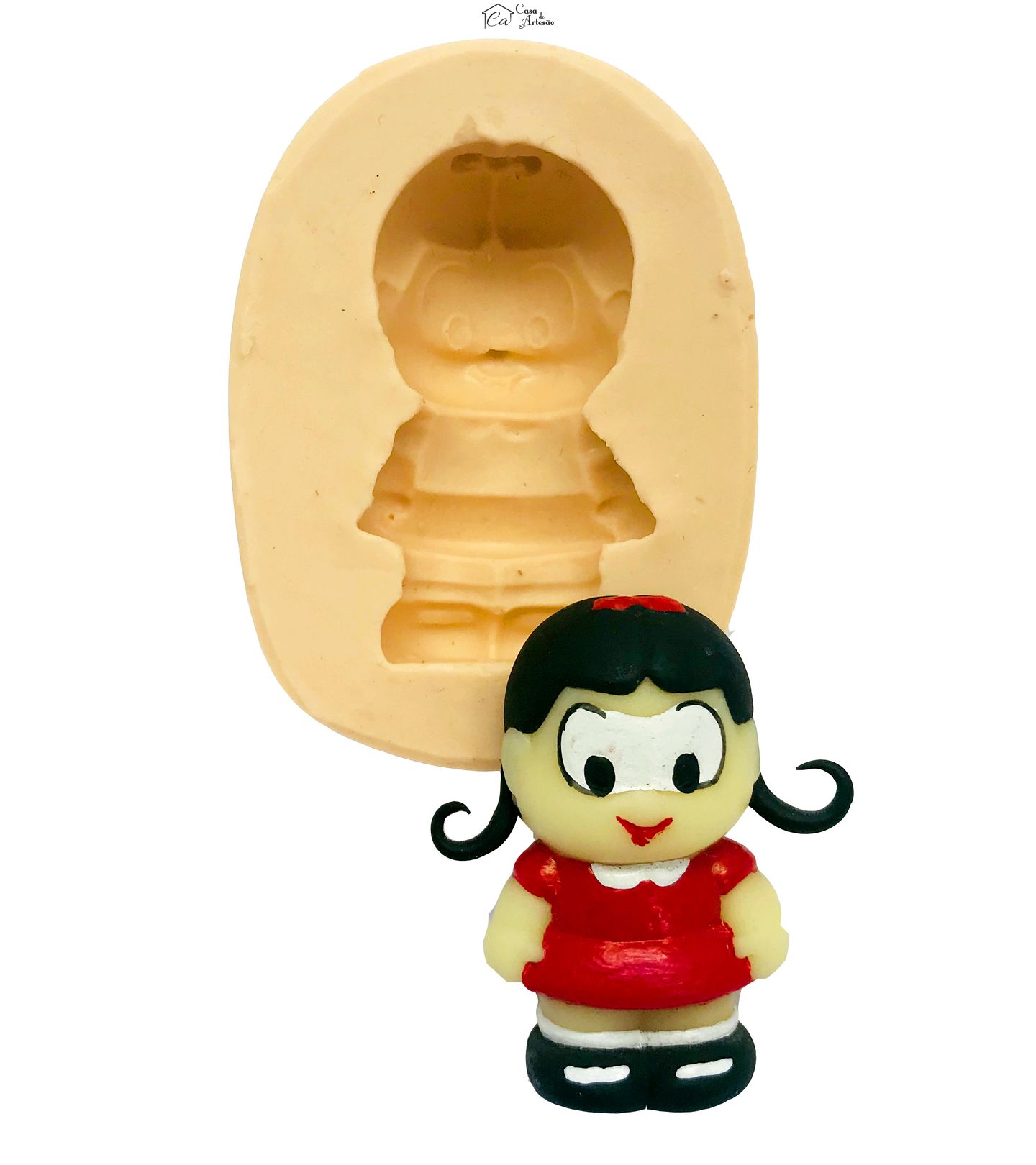Molde de silicone - Menina da Roça