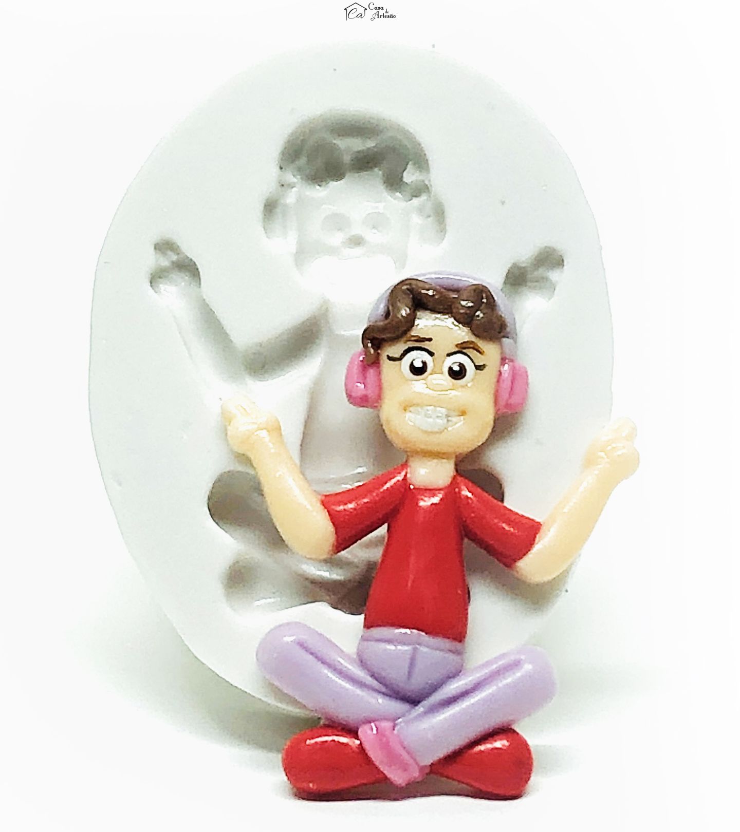 Molde de silicone - Mini Beat Power Rockers - Dolores - Media - P1042