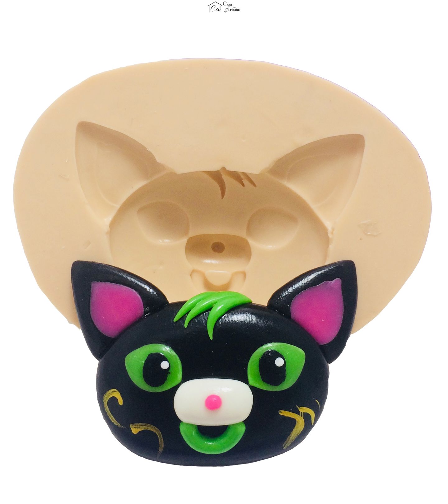 Molde de silicone - Luna Petunia - Rosto Fellino - Grande - P405