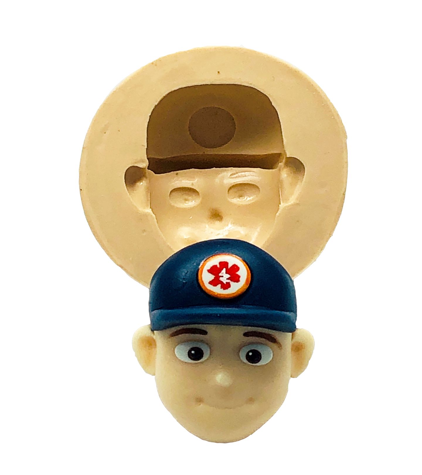 Molde de silicone - Samu - Rosto Enfermeiro - Grande