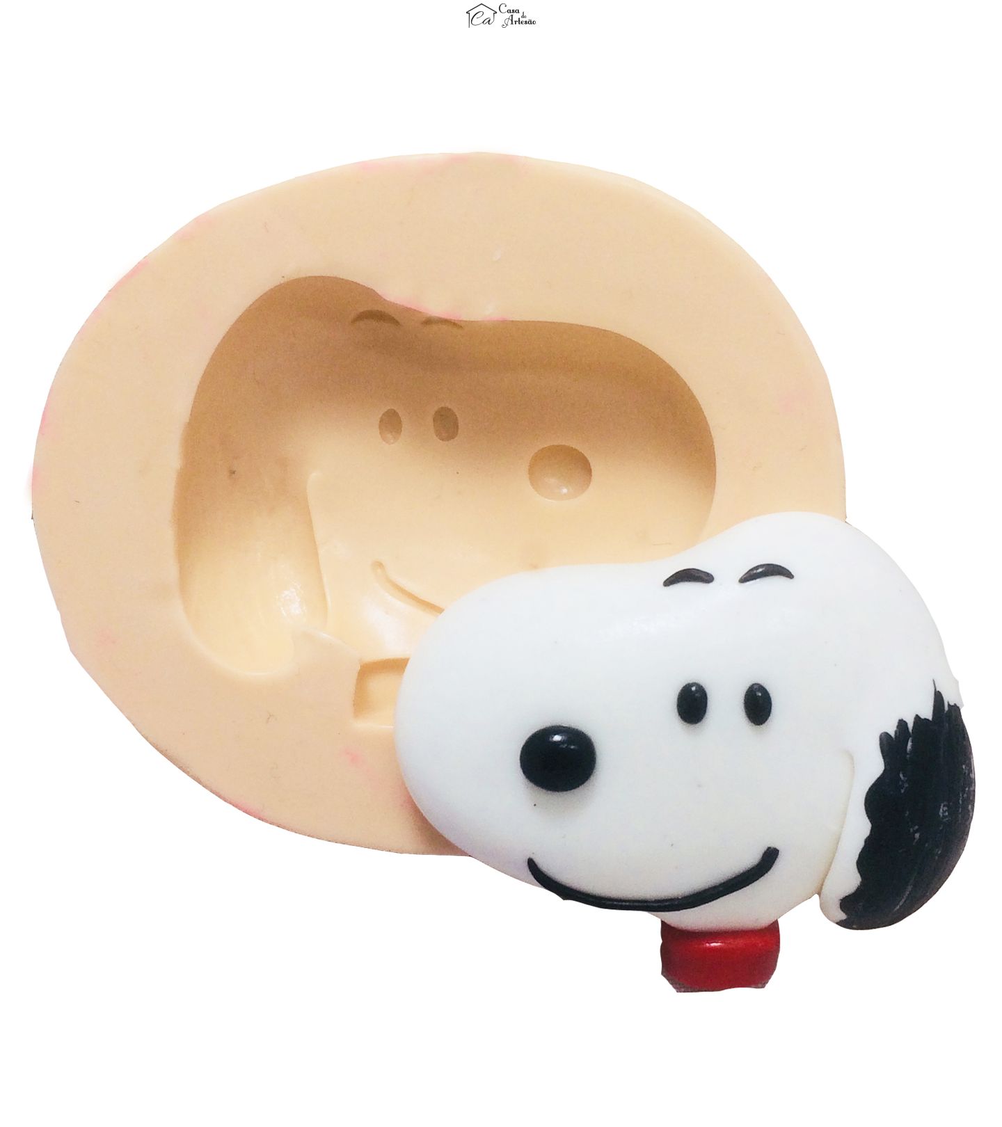 Molde de silicone - Rosto Snoopy - Medio - P383