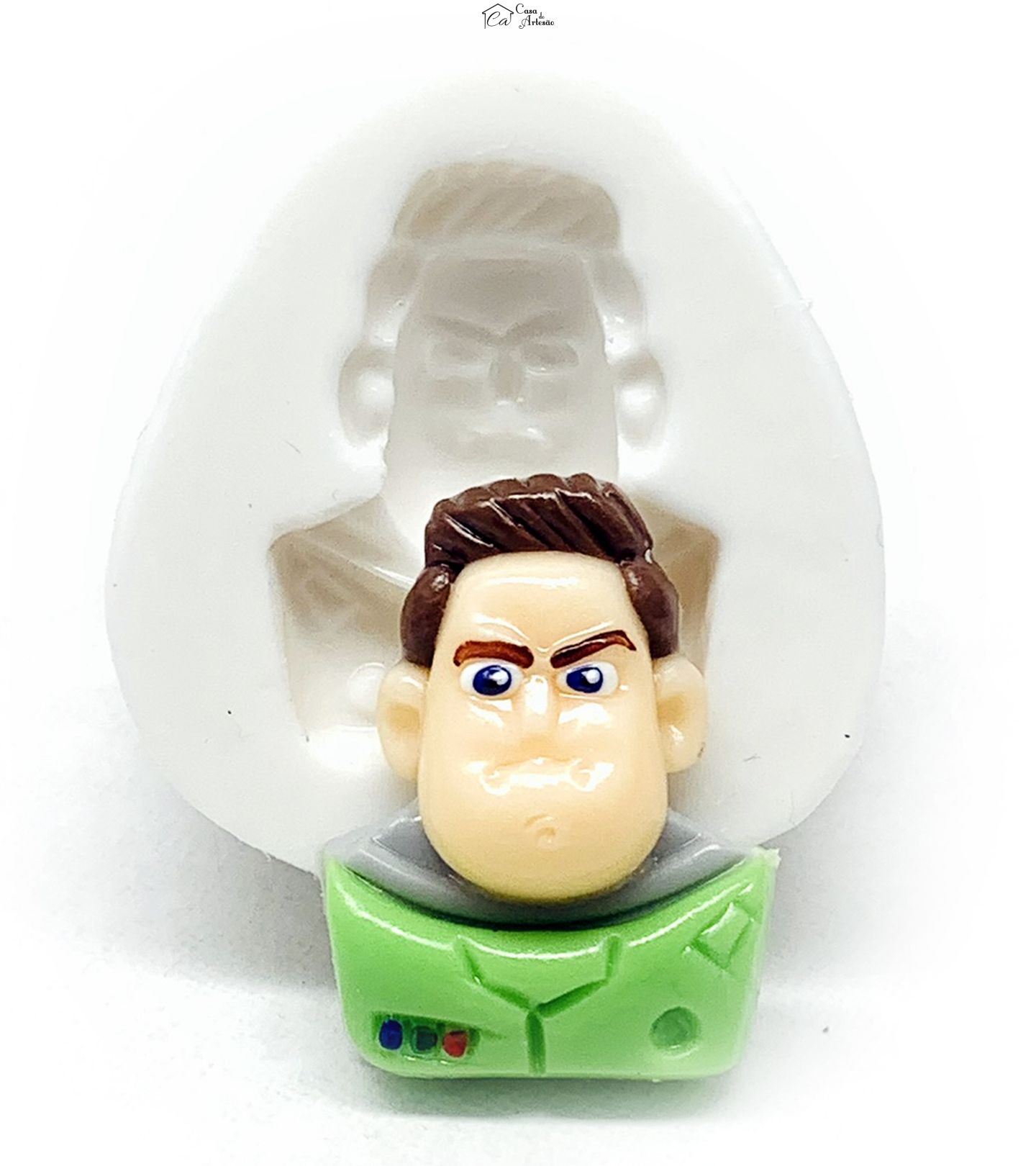 Molde de silicone - Toy Story - Rosto Buzz Light Year II - Pequeno - P1169