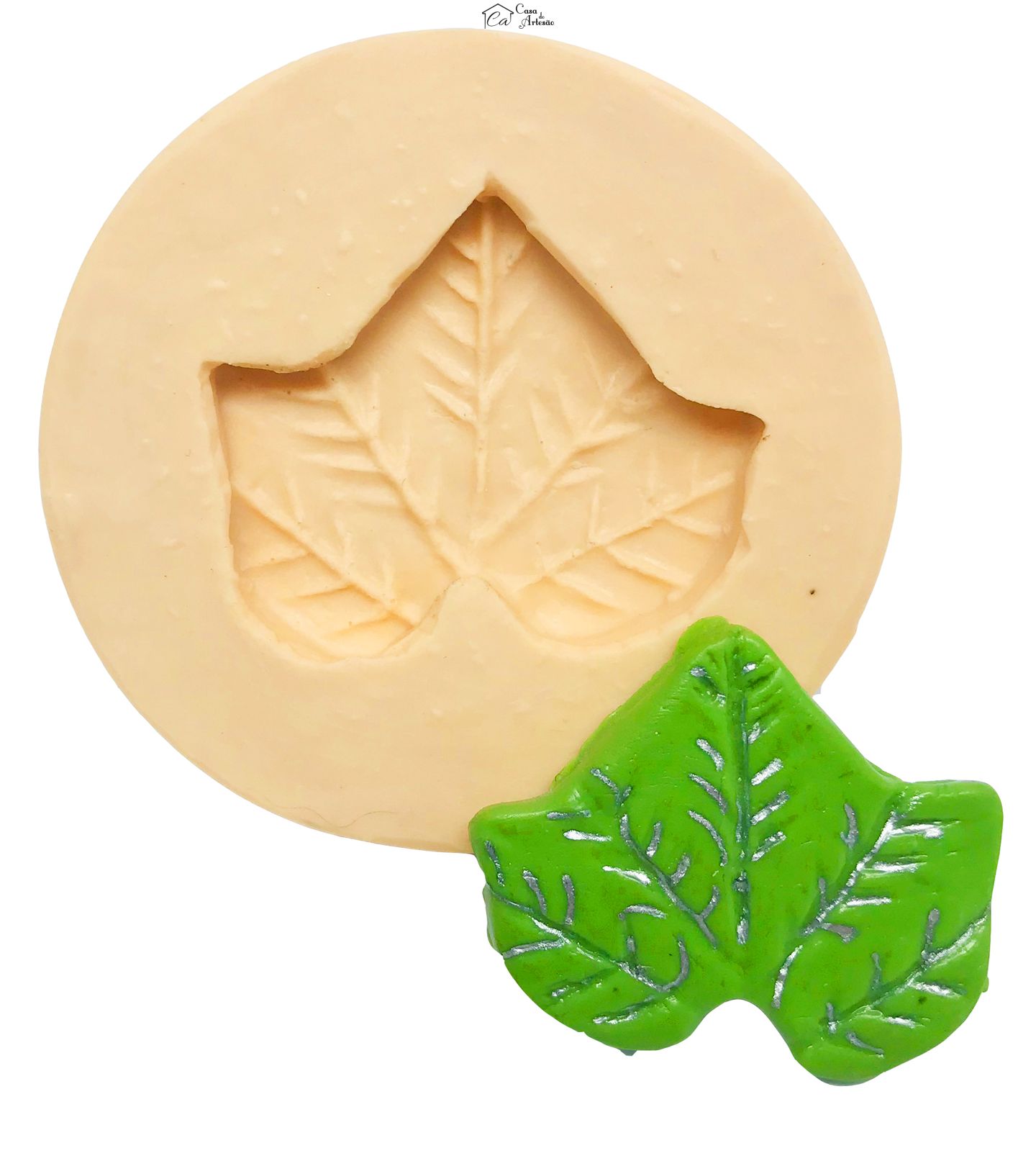Molde de silicone - Folha Pequena