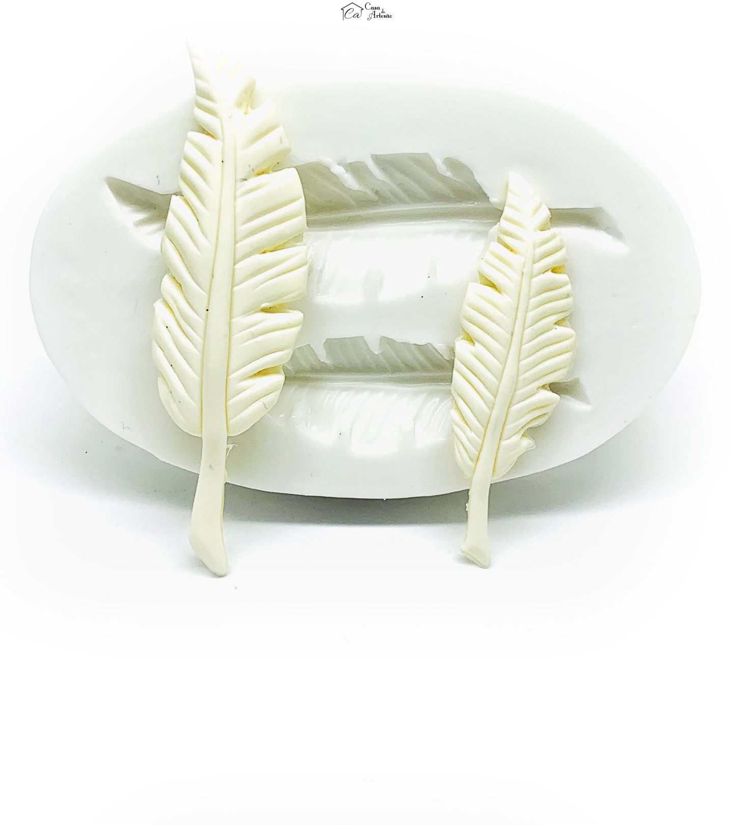 Molde de silicone - Pena / Pluma - Media e Pequena - P304