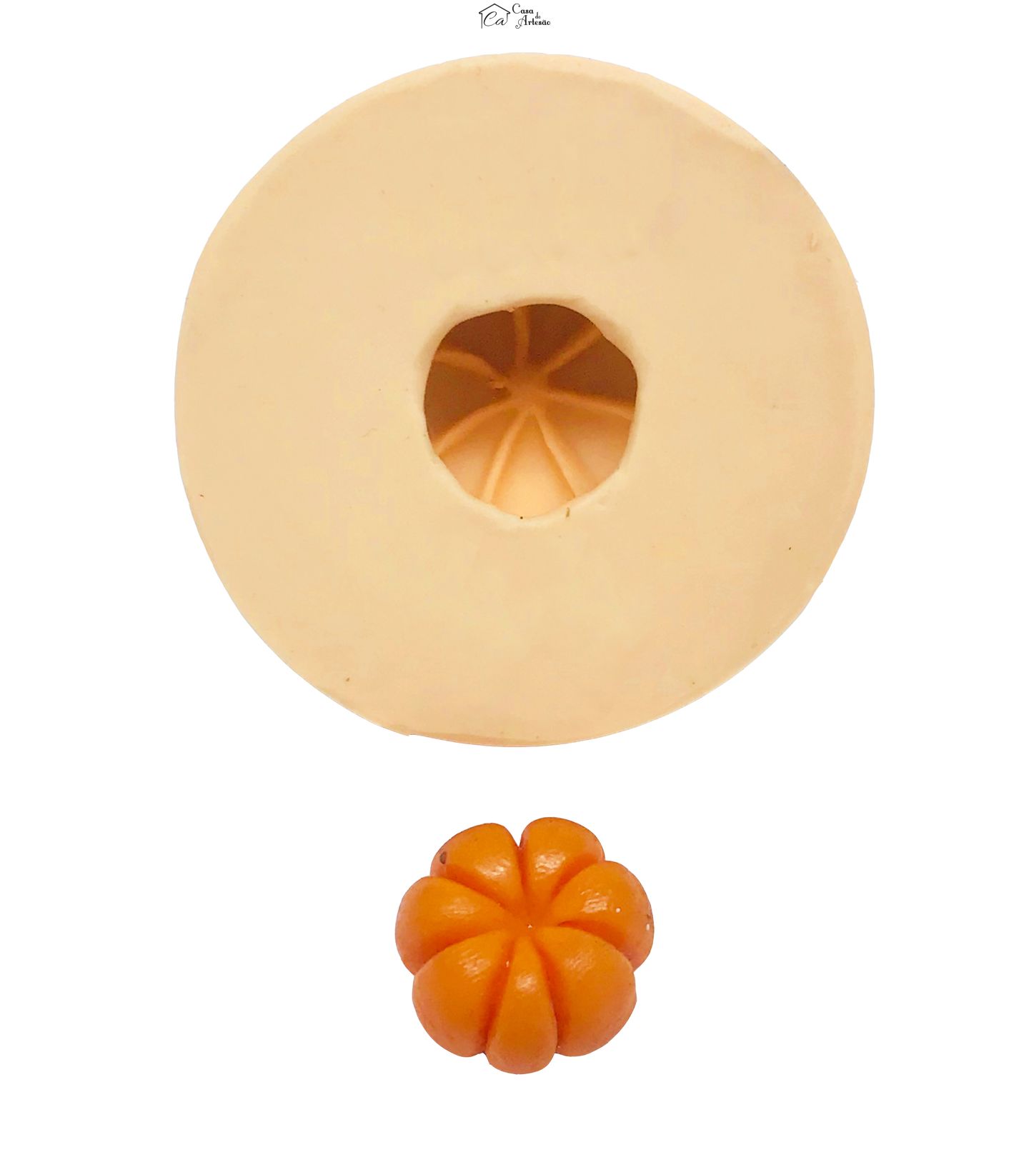 Molde de silicone - Abobora em Pé (Dente) - Pequena