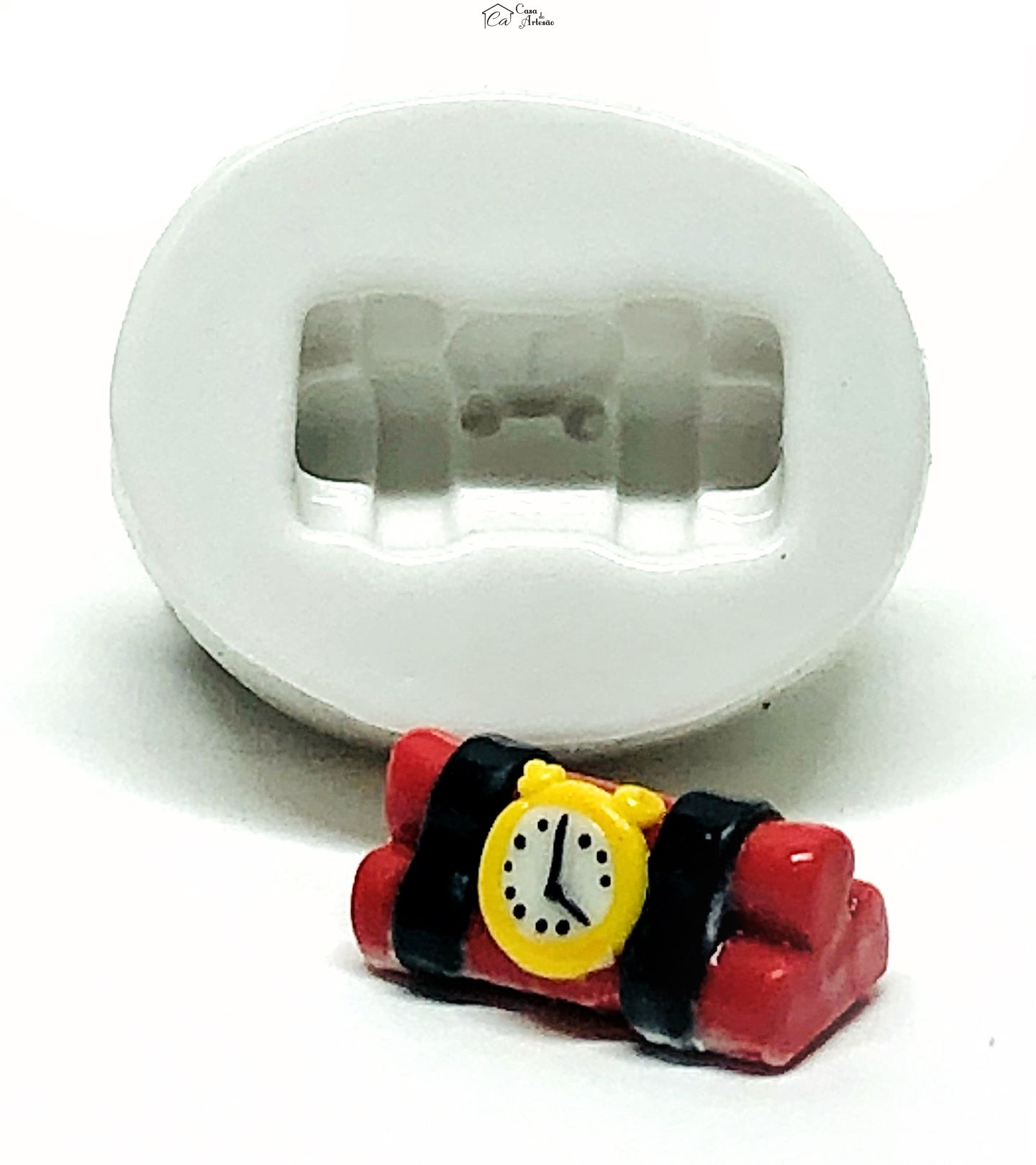 Molde de silicone - Bomba Relogio - Dinamite - Pequeno - P1040