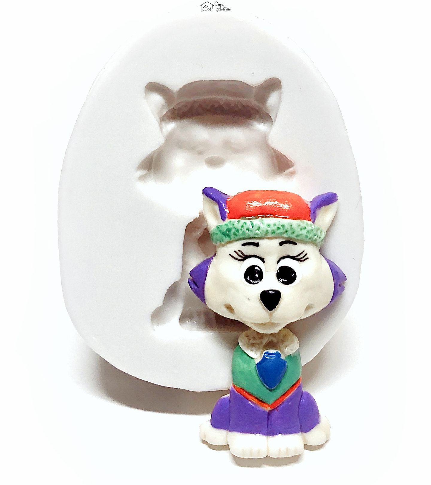 Molde de silicone - Patrulha Canina - Everest - Media - P1055