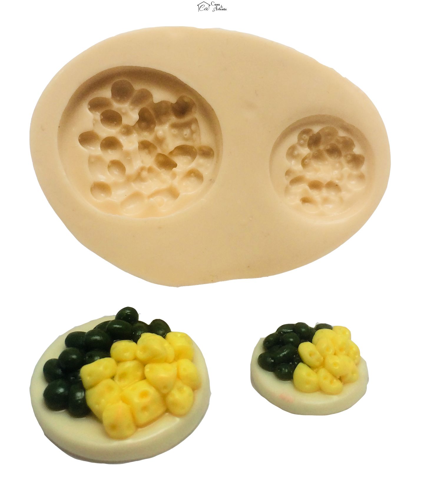 Molde de silicone - Comida de Boteco - Azeitona e Provolone - P202