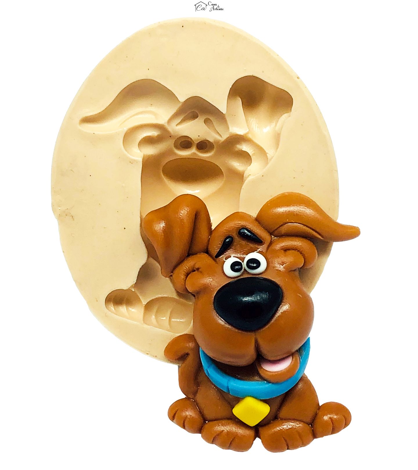 Molde de silicone - Scooby Doo Baby - Grande - P759