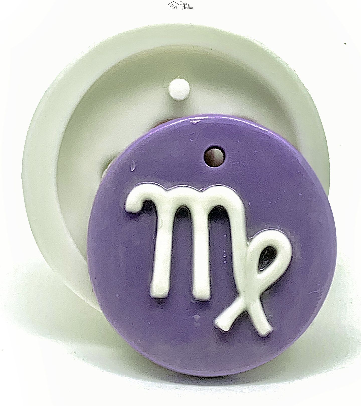 Molde de silicone - Horoscopo - Pingente - Virgem - Grande - P1144