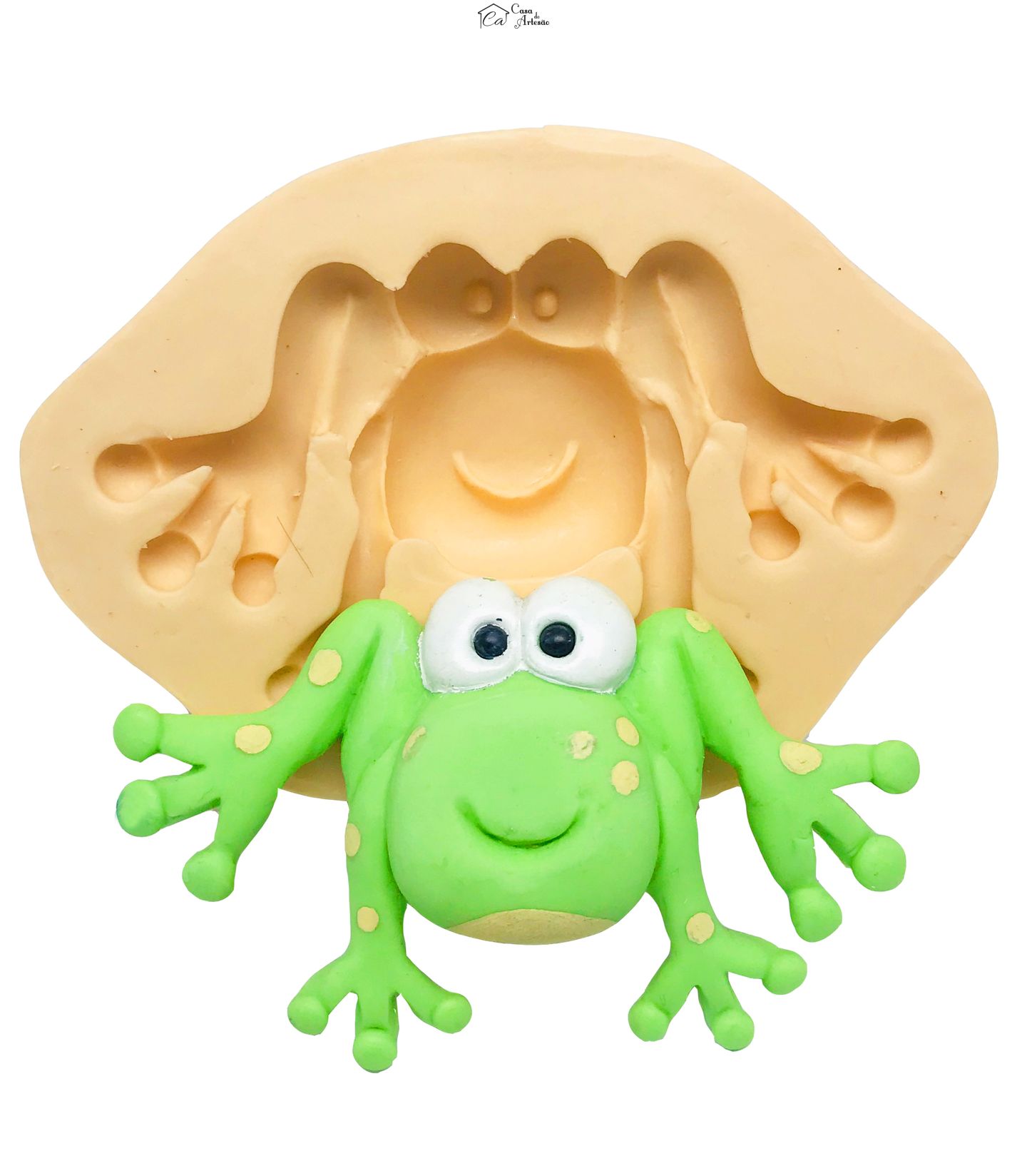 Molde de silicone - Galinha Pintadinha - Sapo - P128