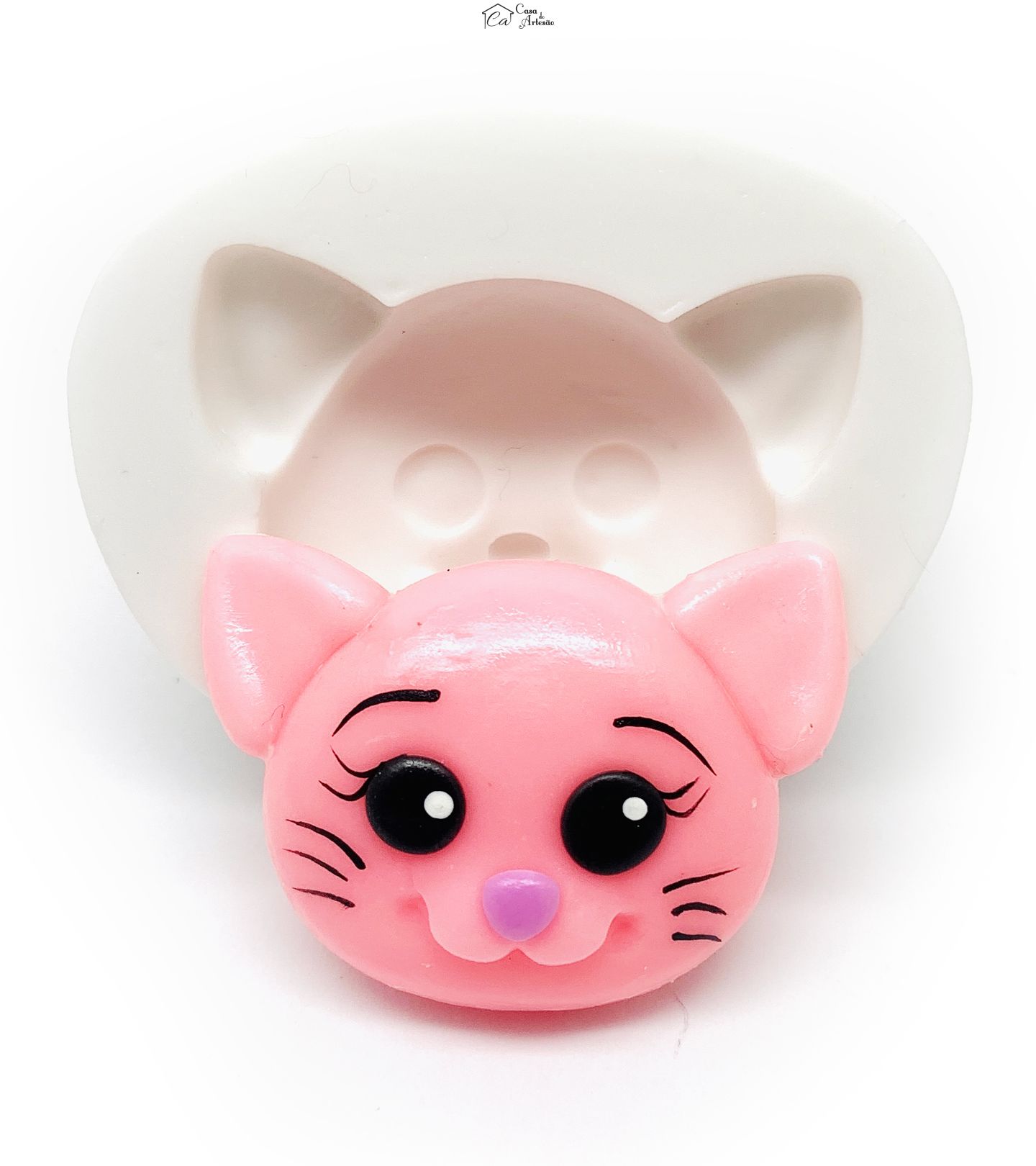 Molde de silicone - Palhaço Plim Plim - Rosto Mei Li - Grande - P1218