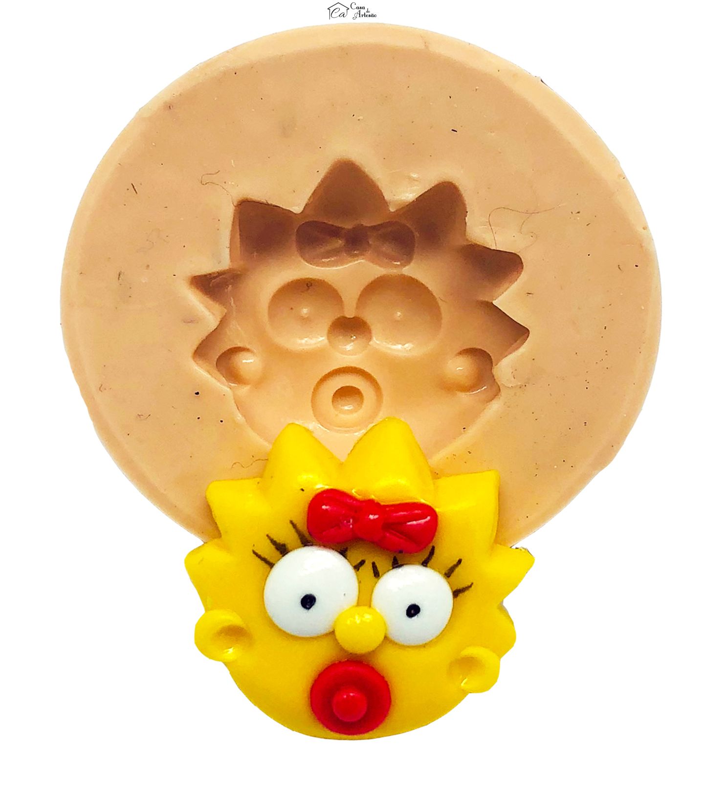 Molde de silicone - Simpsons - Rosto Maggie - Pequeno - P822