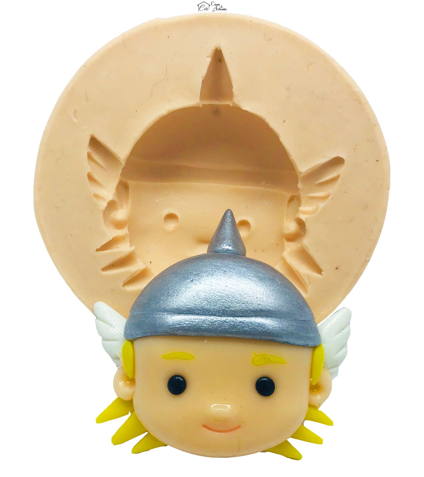 Molde de silicone - Os Vingadores - Fofinhos - Rosto Thor - Grande - P492