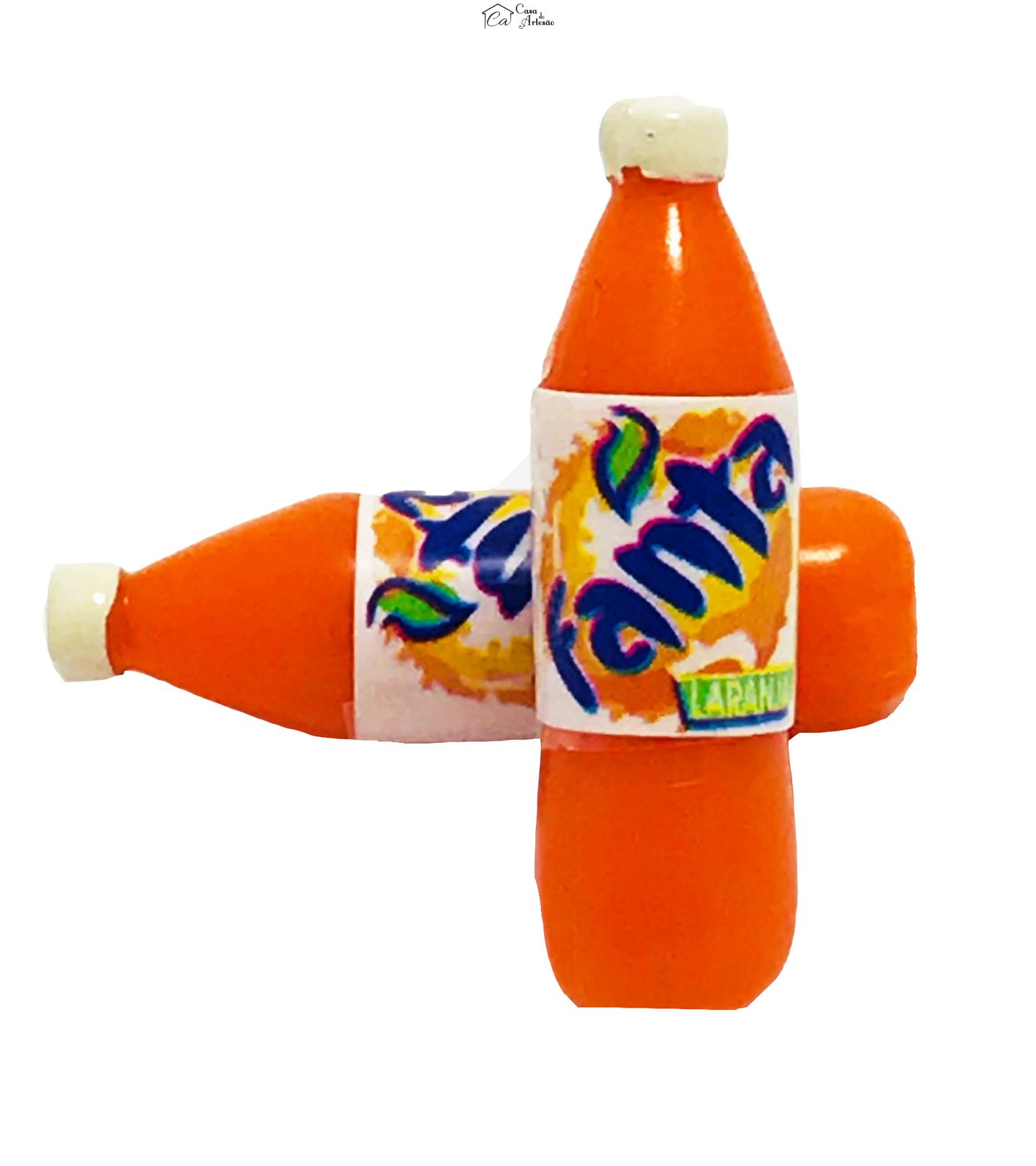 Miniaturas - Garrafa - Refrig. Fanta Laranja  - Emb c/ 05