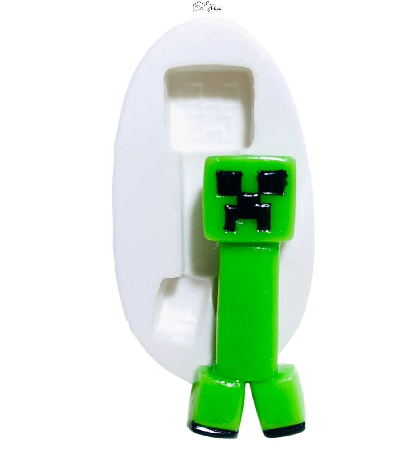 Molde de silicone - Minecraft - Creeper - P1256