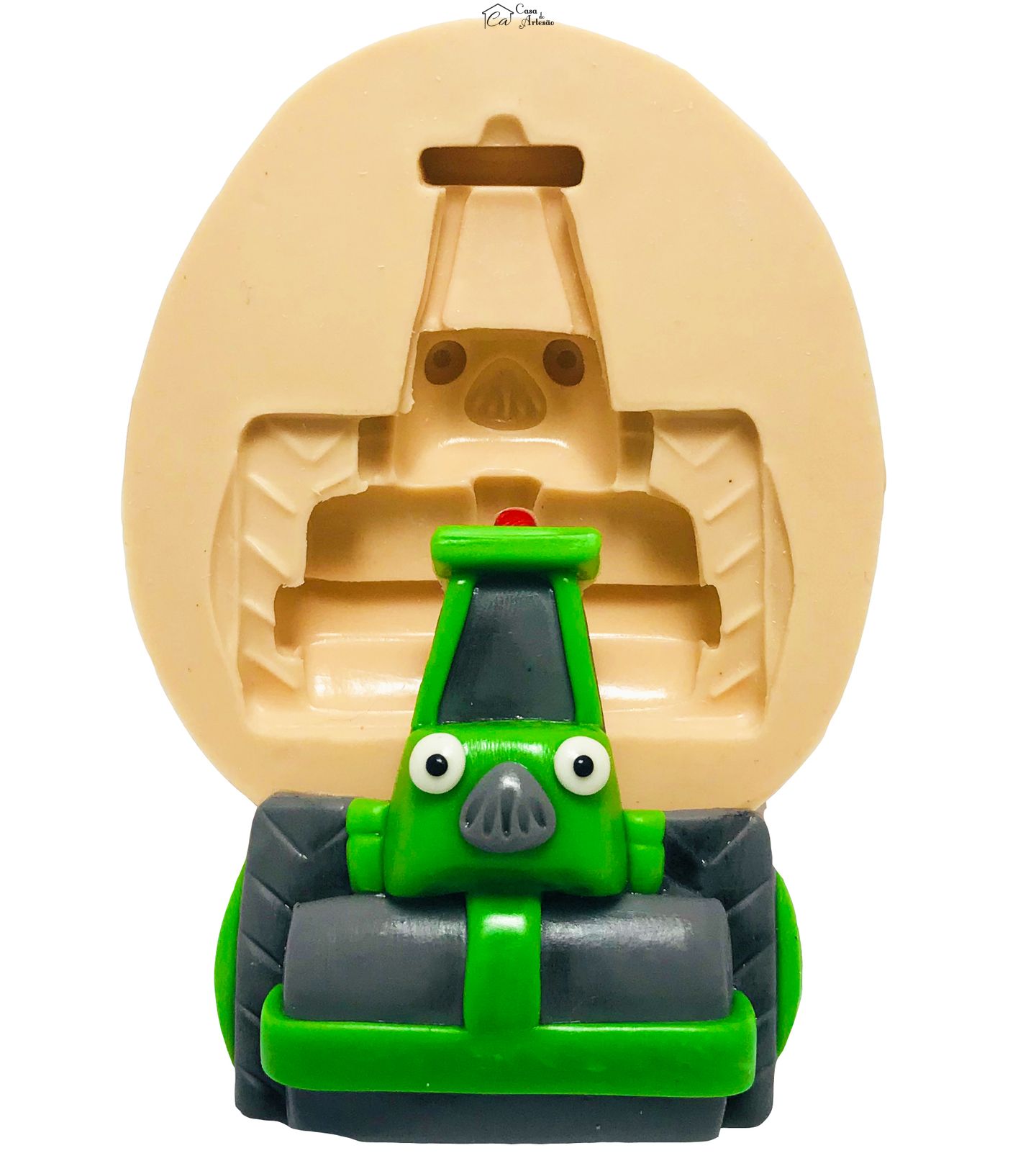 Molde de silicone - Bob Construtor - Roley - Grande - P421