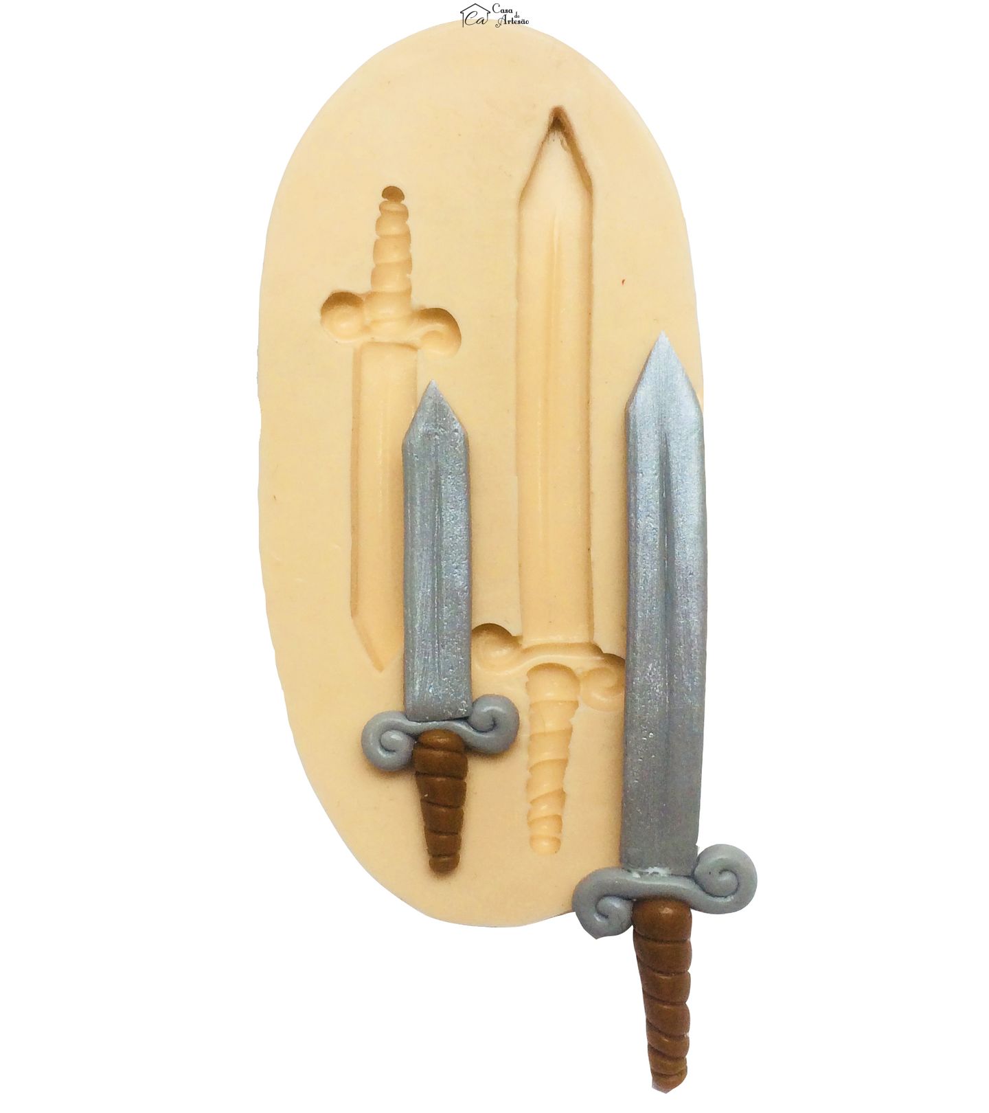 Molde de silicone - Espada - 2 Tamanhos - P193