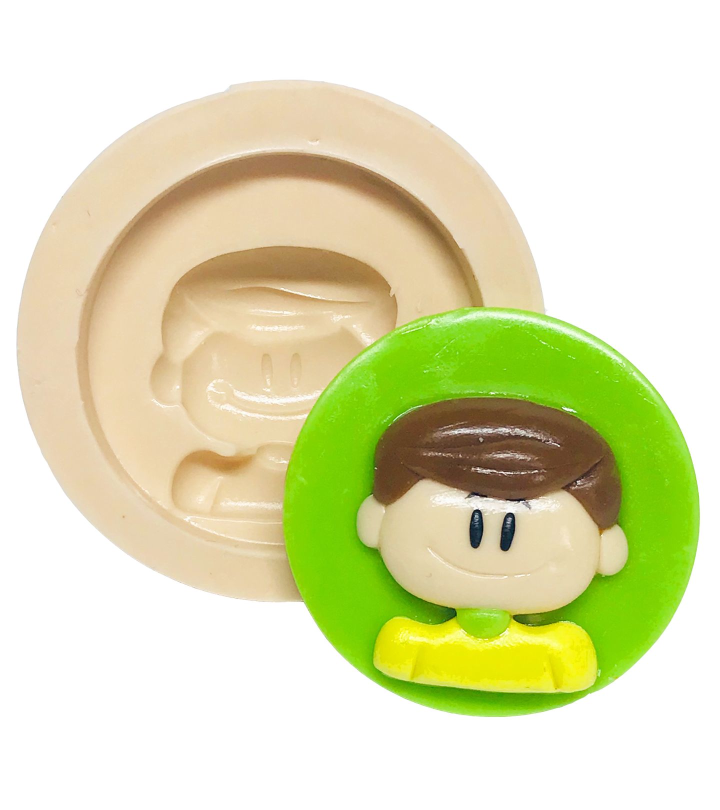 Galinha Pintadinha com Base - Rosto Menino - Medio -  P526