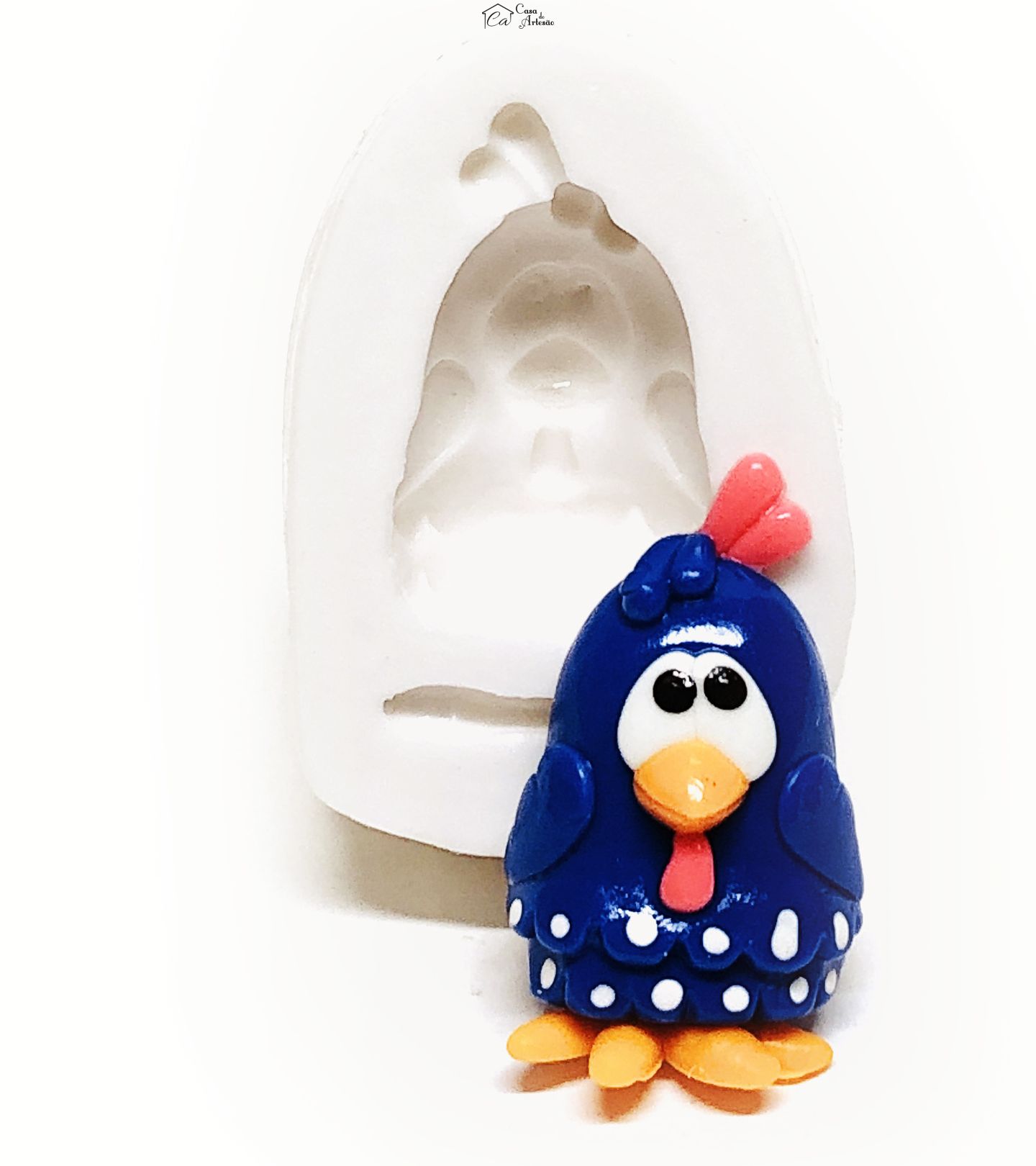 Molde de silicone - Galinha Pintadinha - Pequena - Mod.01 - P1107