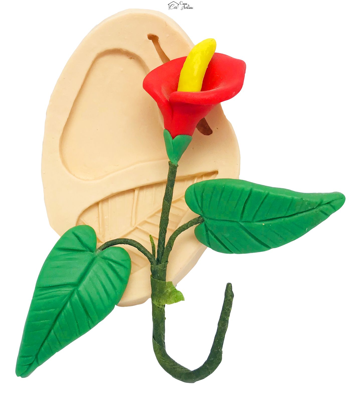 Molde de silicone - Flor Copo de Leite - P60