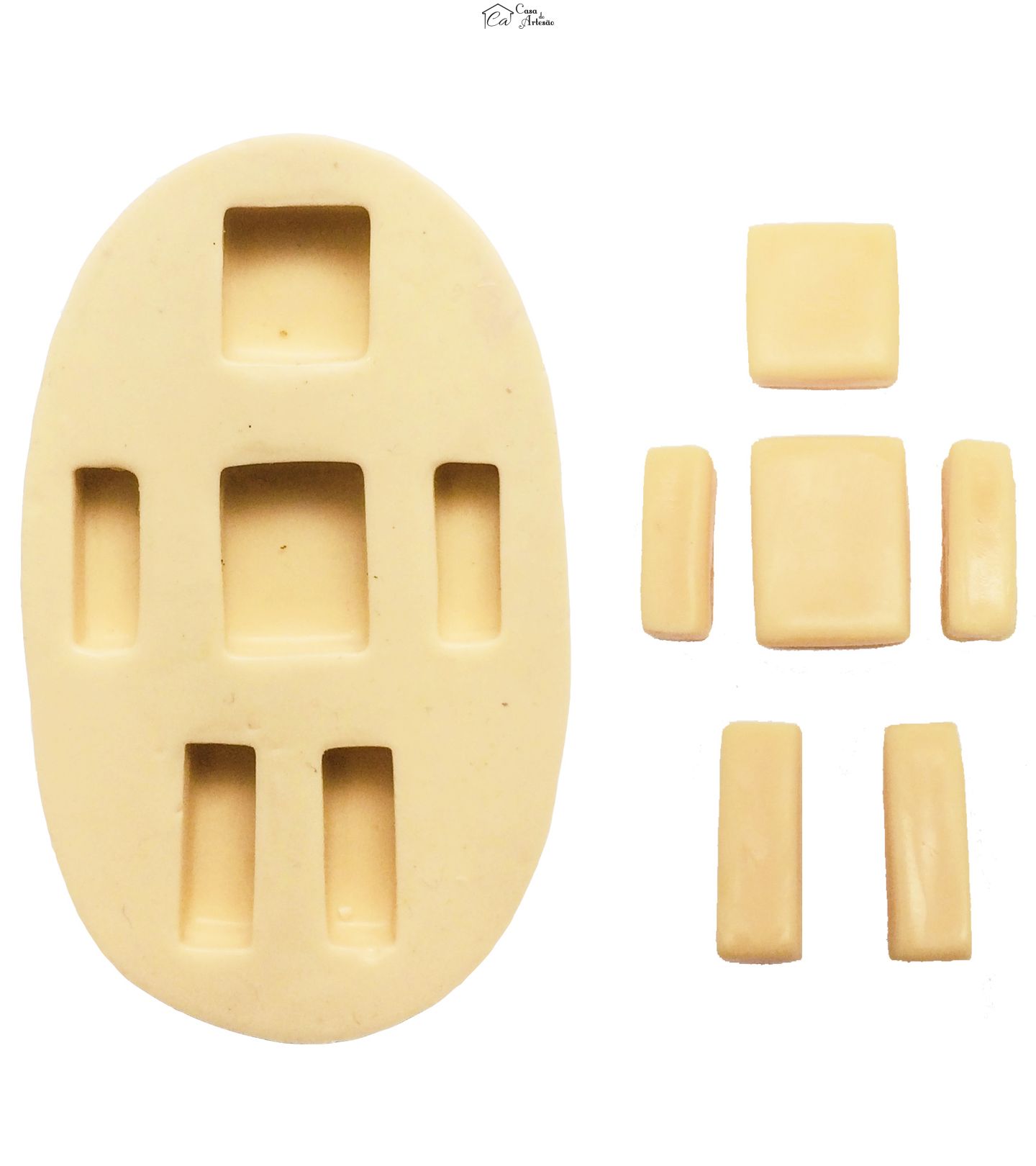 Molde de silicone - Minecraft