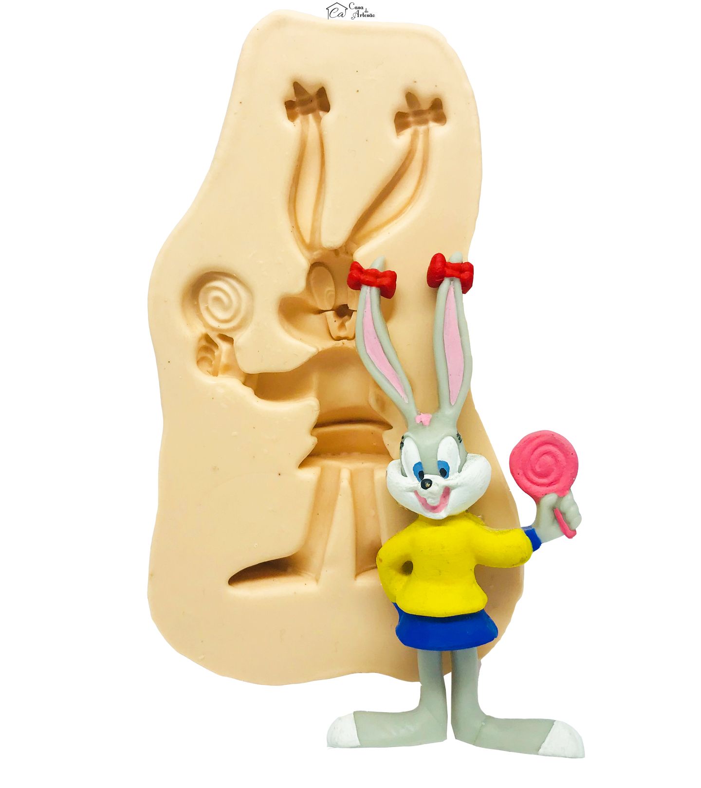 Molde de silicone - Perna Longa - Lola Bunny - P14