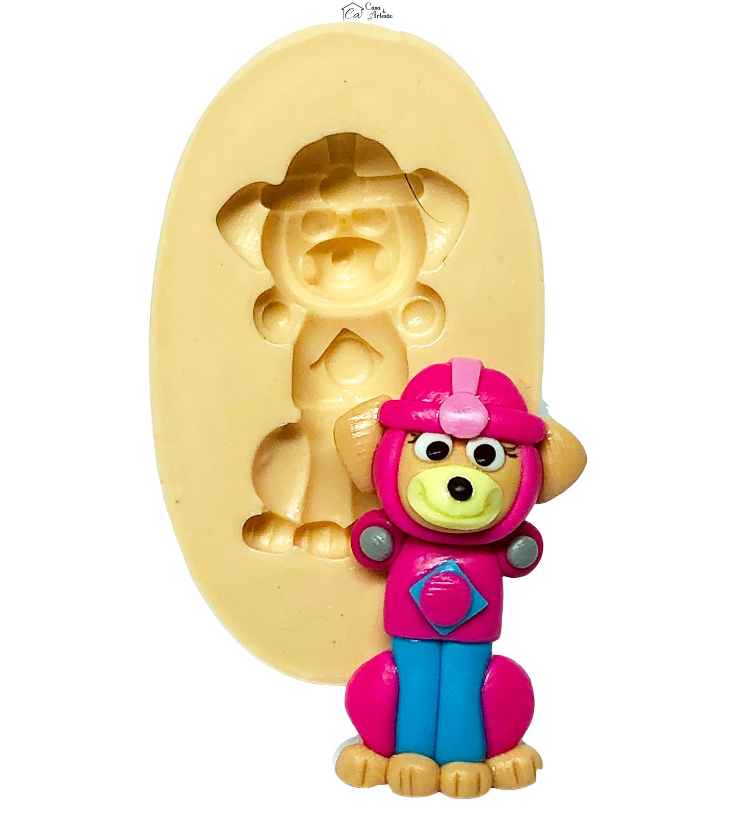 Molde de silicone - Patrulha Canina Aquatica - Skye - Media - P693