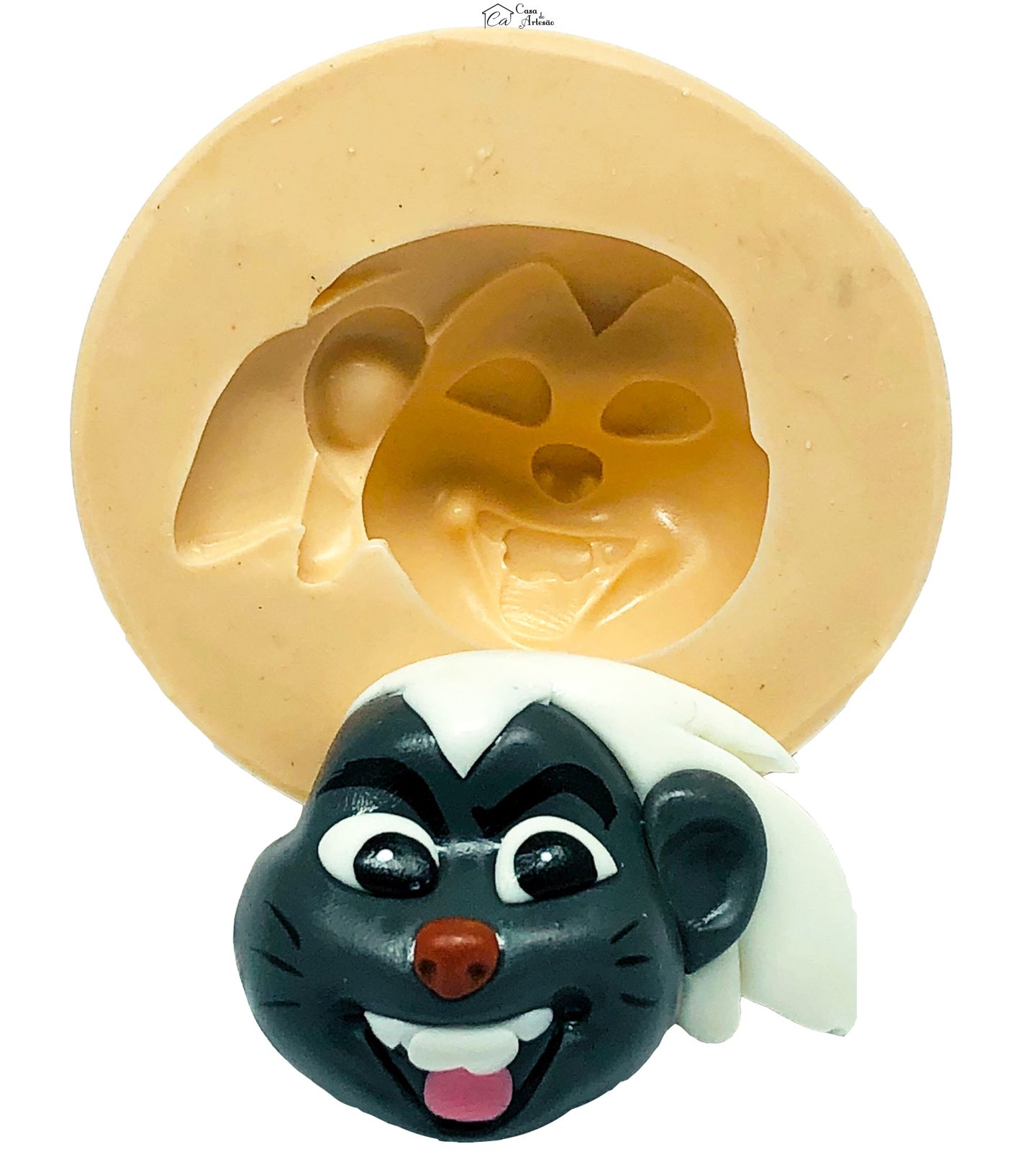 Molde de silicone - A Guarda do Leão - Rosto Bunga - Grande - P766