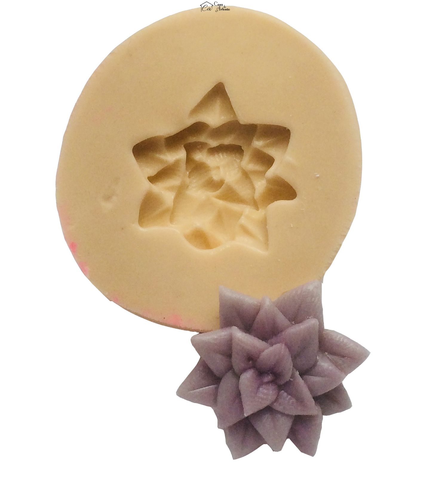 Molde de silicone - Suculenta - Mod.04 - Pequena - P394