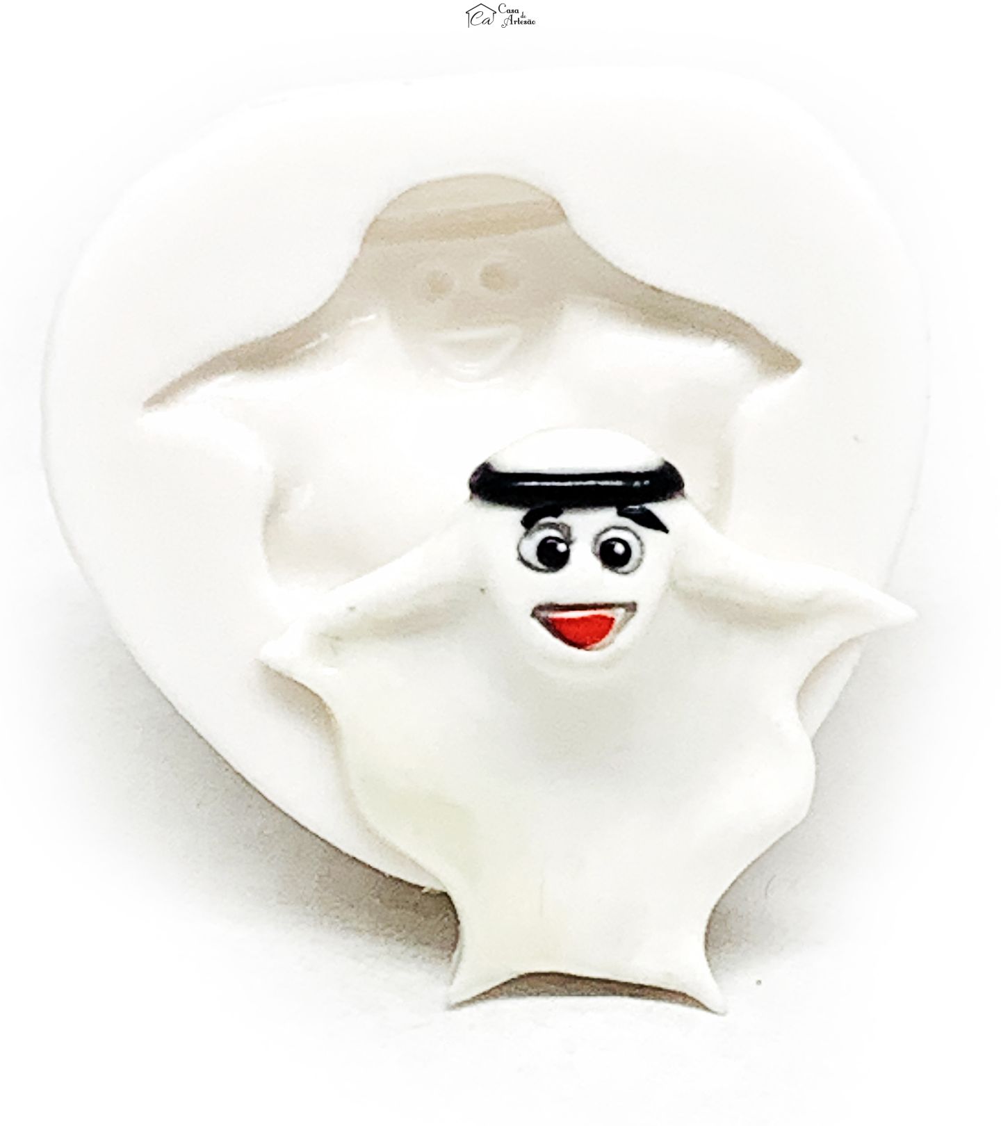 Molde de silicone - Copa 2022 - Mascote La'ebb - Pequeno - P1168