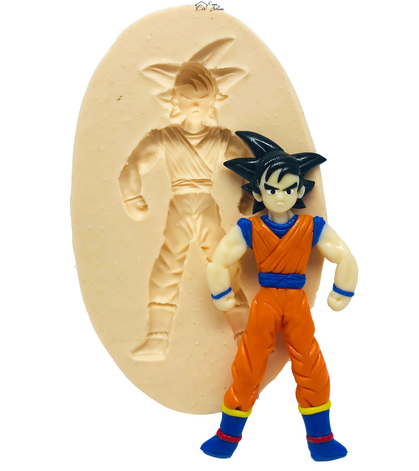 Molde de silicone - Dragon Ball - Goku - Grande - P490