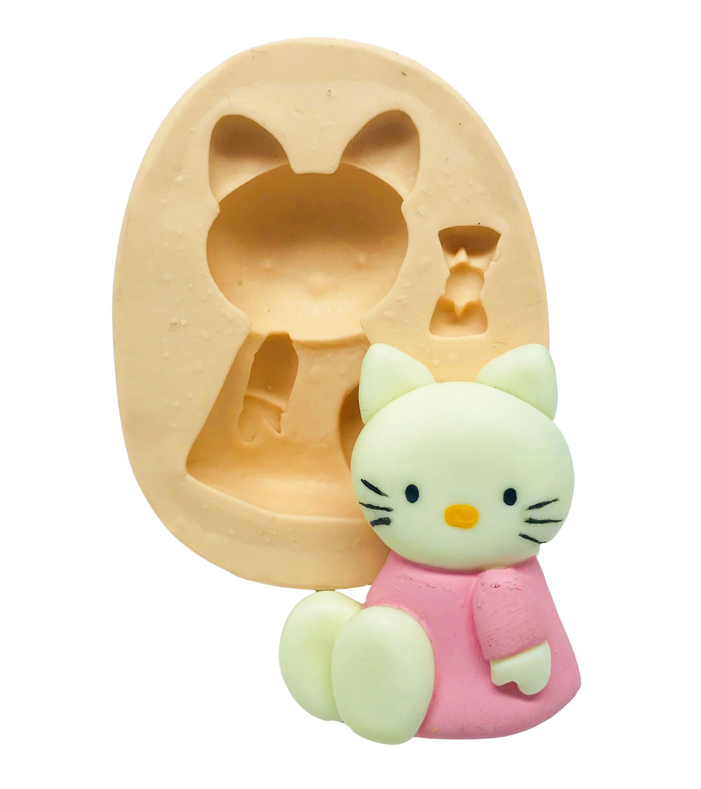 Molde de silicone - Hello Kitty Sentada II