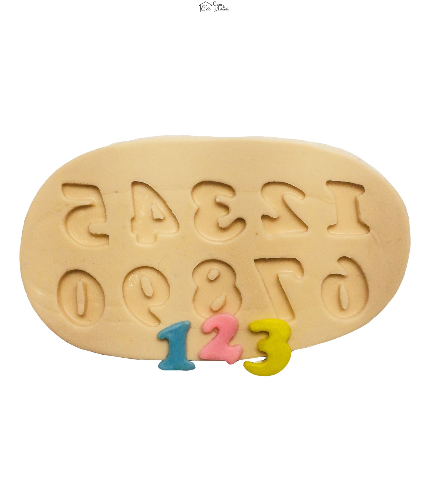 Molde de silicone - Numeros - P208