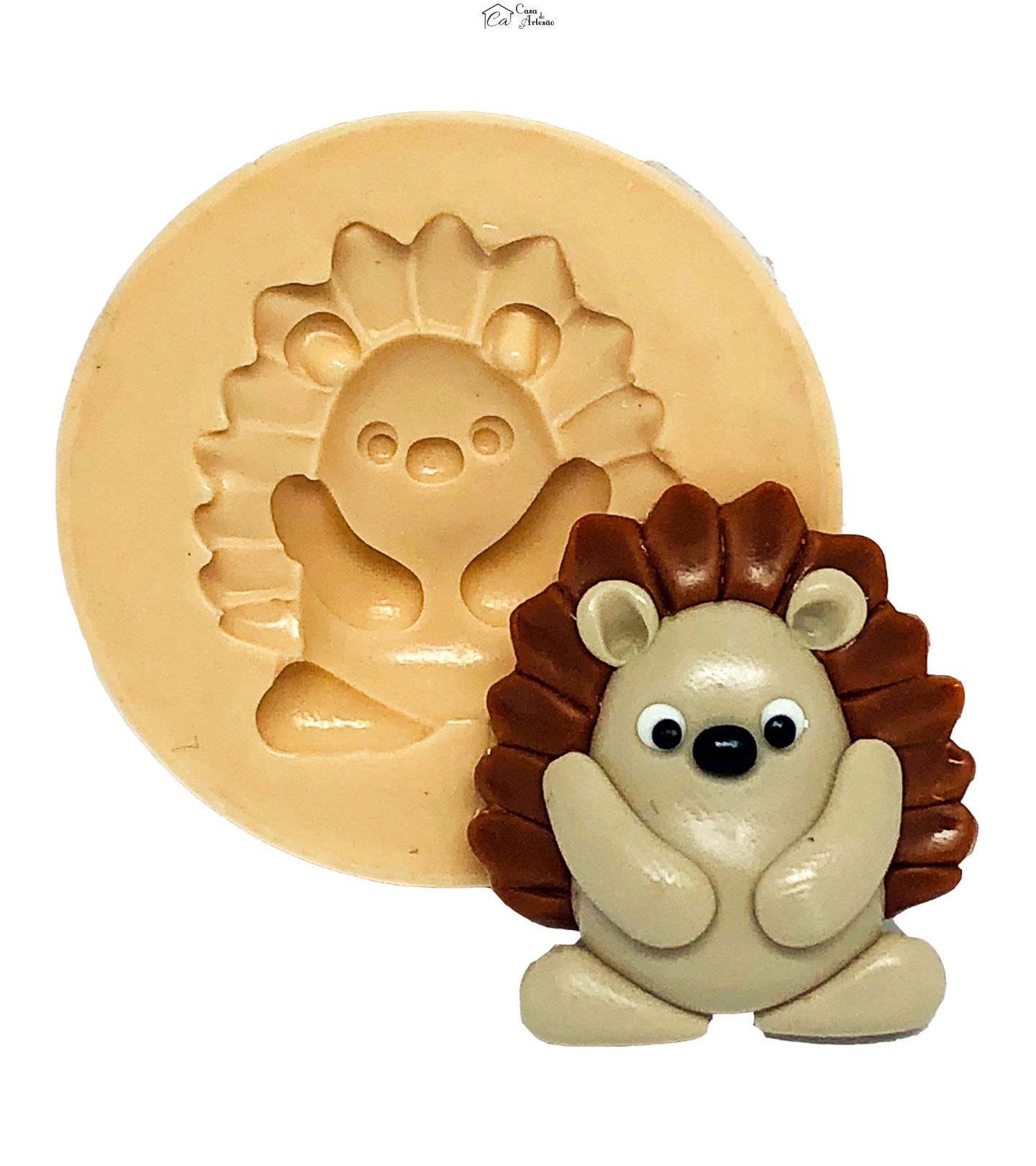 Molde de silicone - Porco Espinho - Pequeno - P751