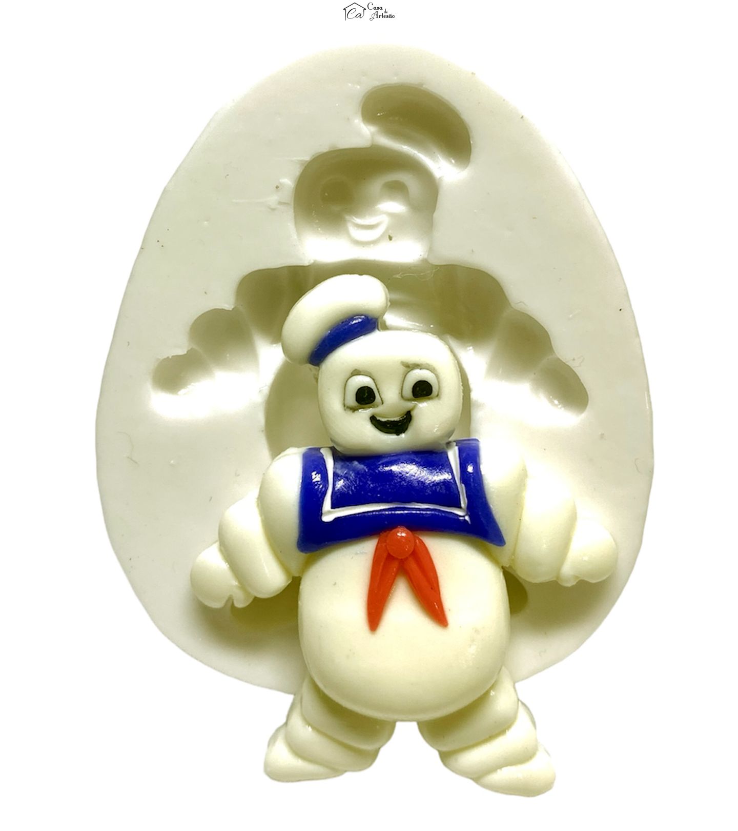 Molde de silicone - Os Caça Fantasmas - Boneco Marshmallow - Medio - P1227