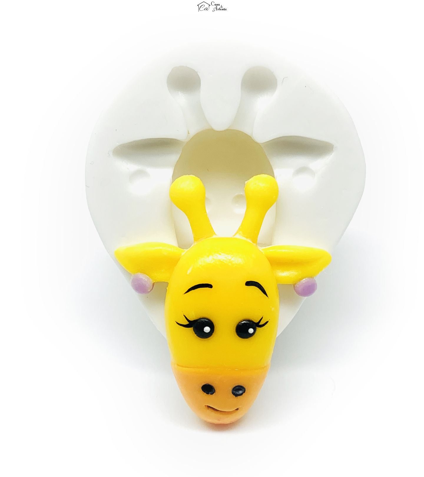 Molde de silicone - Palhaço Plim Plim - Rosto Arafa - Medio - P1218