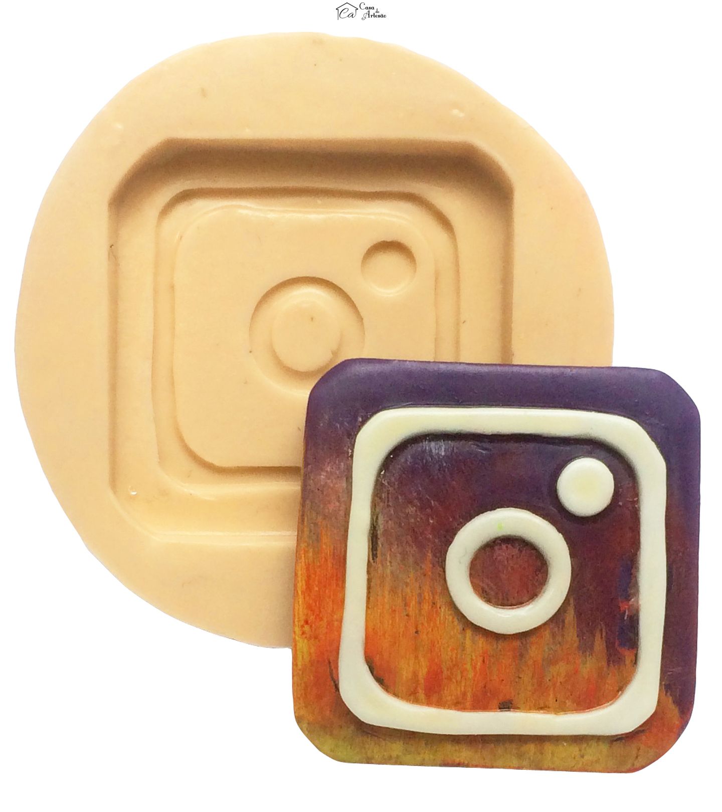 Molde de silicone - Instagram - Logo Medio - P215